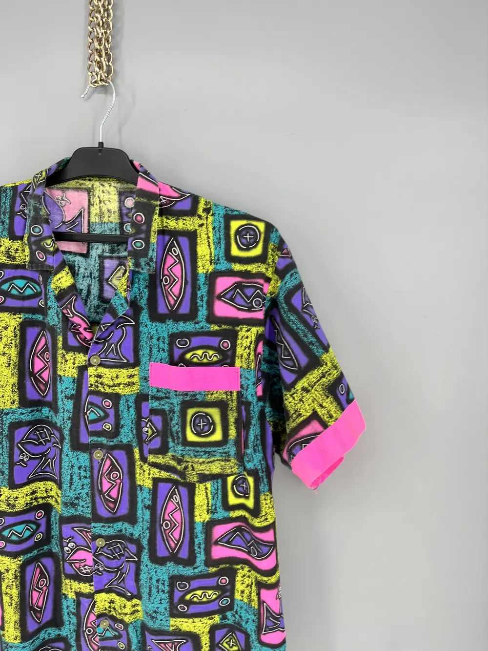 Vintage Vintage 90s Art Streetwear Hawaiian Travis Scott style Size US M / EU 48-50 / 2 - 5 Thumbnail