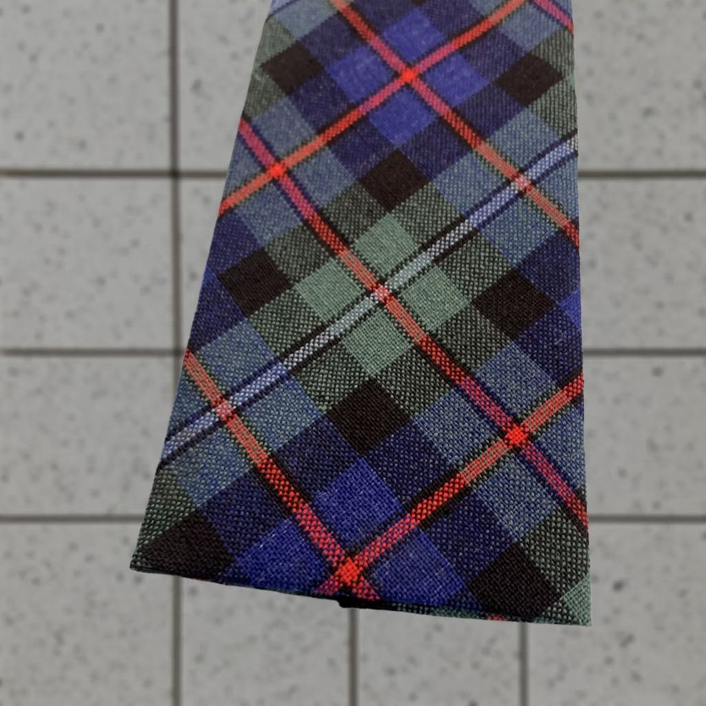 Vintage VINTAGE Melbrooke Tie Tartan Plaid Green Virgin Wool 2.5x51 Neckwear Mens Cap Capsule Necktie 50s Distinctive Square End Size ONE SIZE - 1 Thumbnail