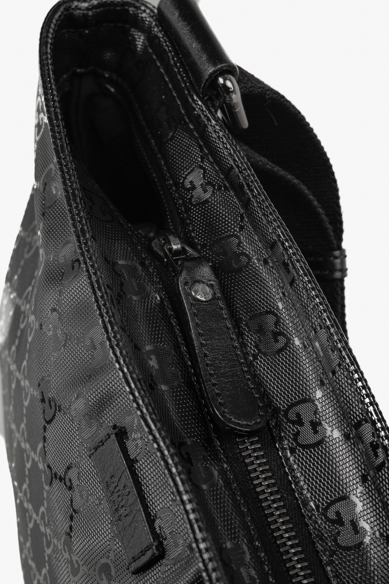 Gucci Gucci Black GG Imprime Coated Canvas Messenger Bag Size ONE SIZE - 9 Thumbnail
