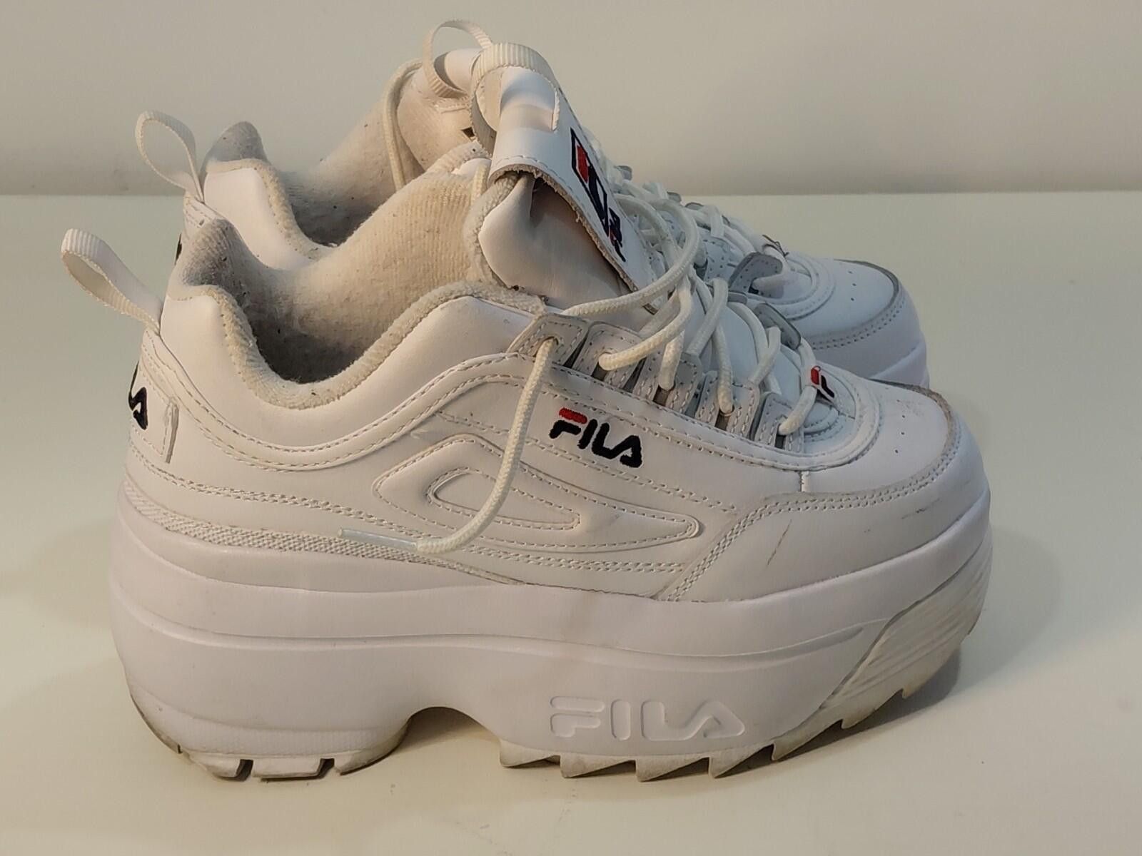 Fila Fila Women's Disruptor 2 Casual Shoes, White/Navy/Red, Size7 Size US 7 / IT 37 - 2 Thumbnail