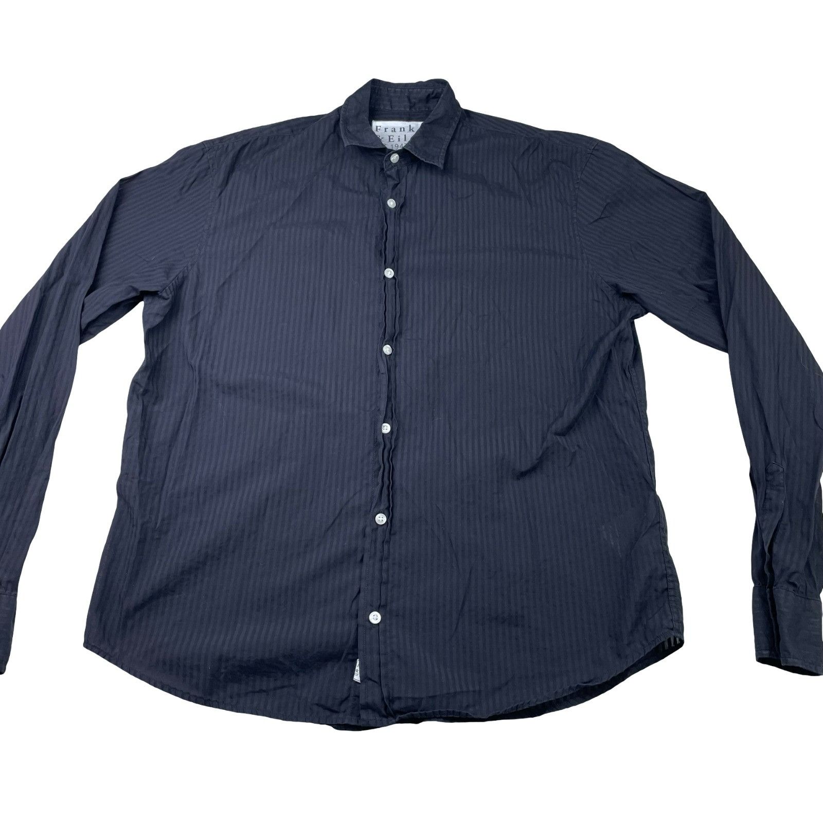Frank & Eileen Frank & Eileen Men's Paul 100% Cotton L/S Button Shirt Black Size US S / EU 44-46 / 1 - 2 Thumbnail