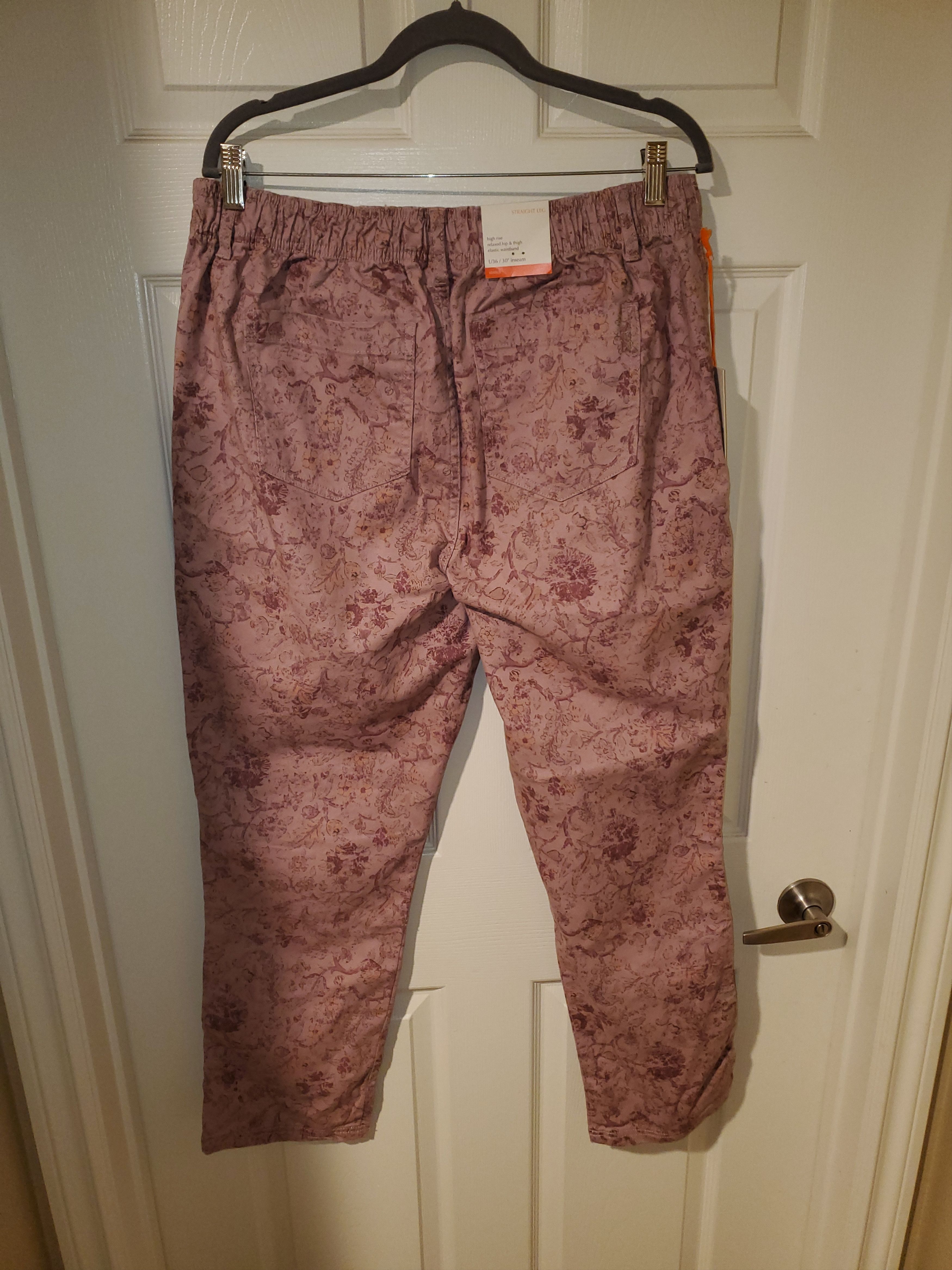 Other *NWT* Knox Rose Floral Twill Pants in Rose Ash (size L) Size 25" / US 0 / IT 36 - 3 Thumbnail