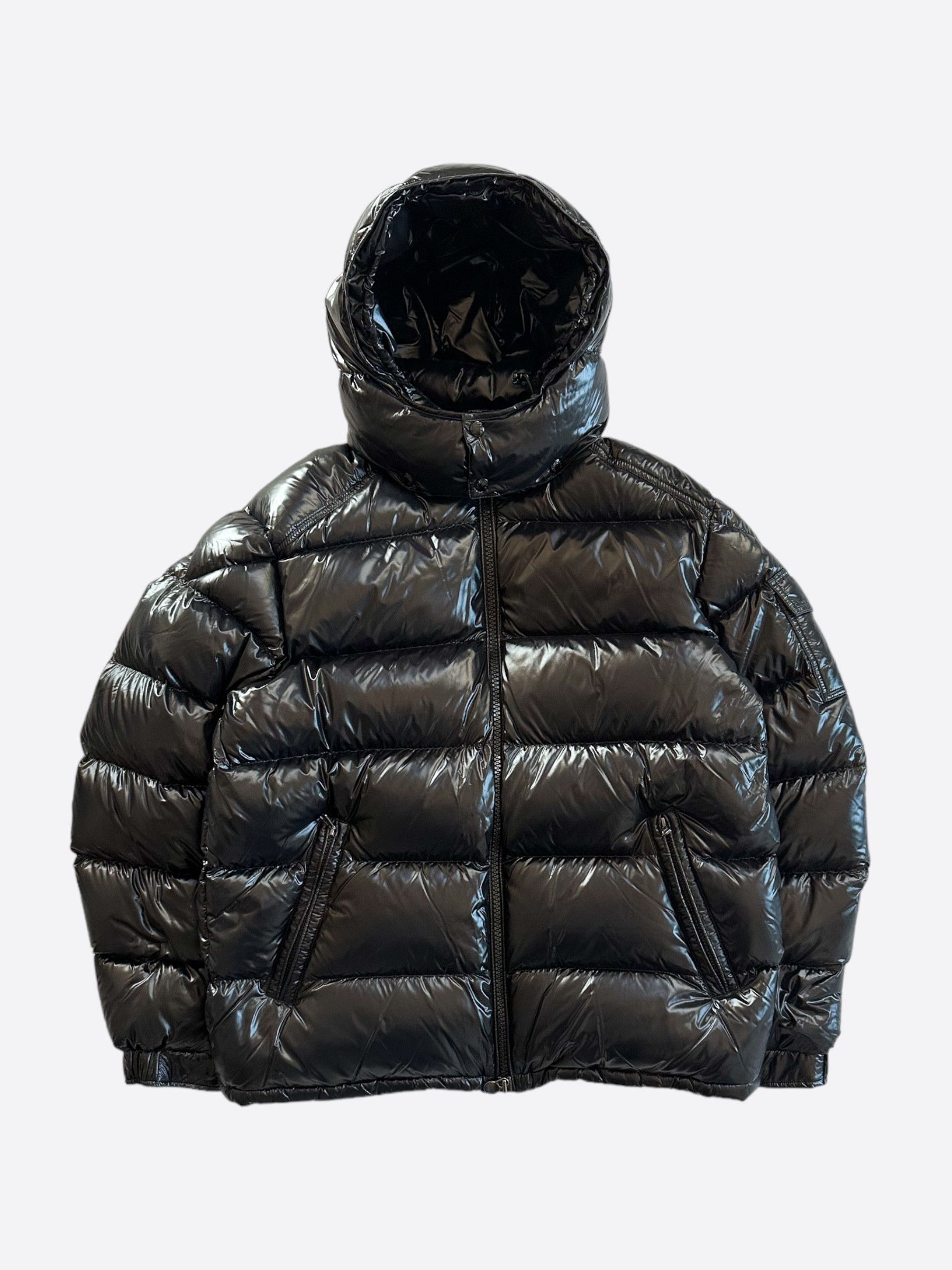 image of Moncler Black Maya Men's Jacket (Size 2XL)