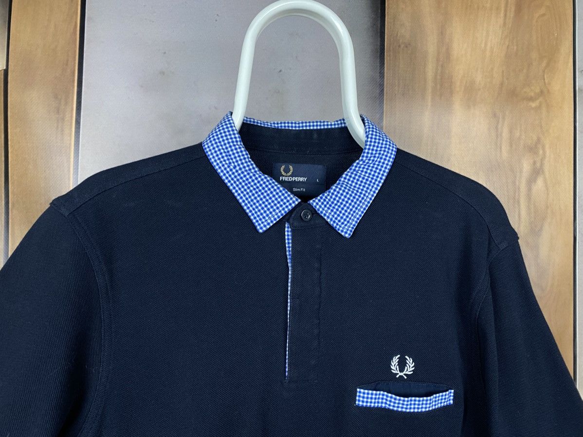 Fred Perry 🍃Polo T-Shirt Fred Perry Checkered Nylon Tee🍃 Size US L / EU 52-54 / 3 - 4 Thumbnail