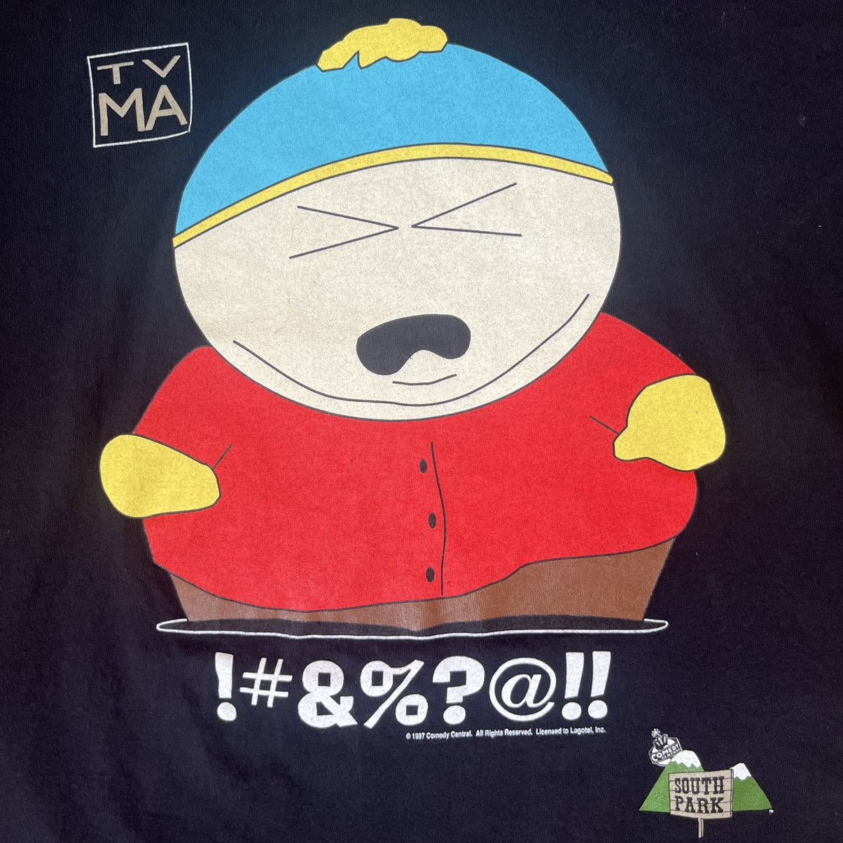 Vintage Vintage 90s South Park Cartman Comedy Central Single Stitch Size US L / EU 52-54 / 3 - 3 Thumbnail