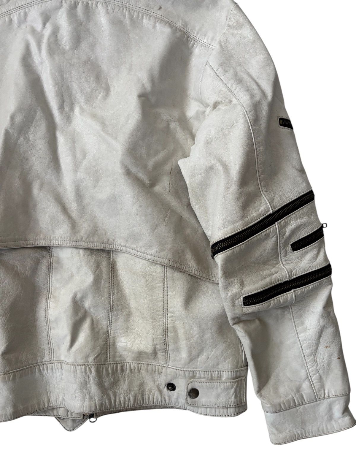 Vintage Vintage Stateless Zipper leather jacket Size US XL / EU 56 / 4 - 8 Thumbnail