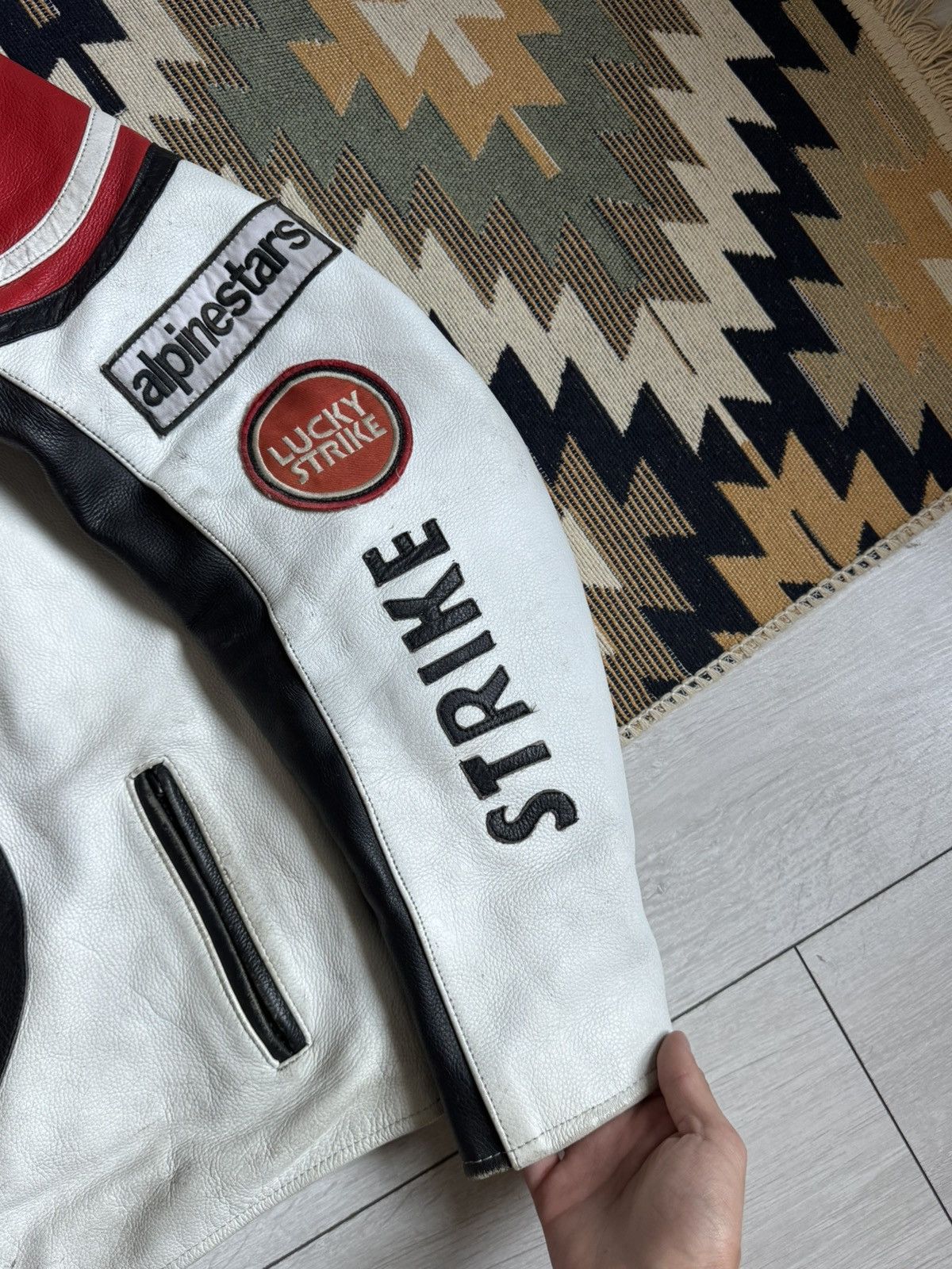Vintage Vintage 90’s Lucky Strike Big Logo Racing Leather Jacket Size US L / EU 52-54 / 3 - 10 Thumbnail
