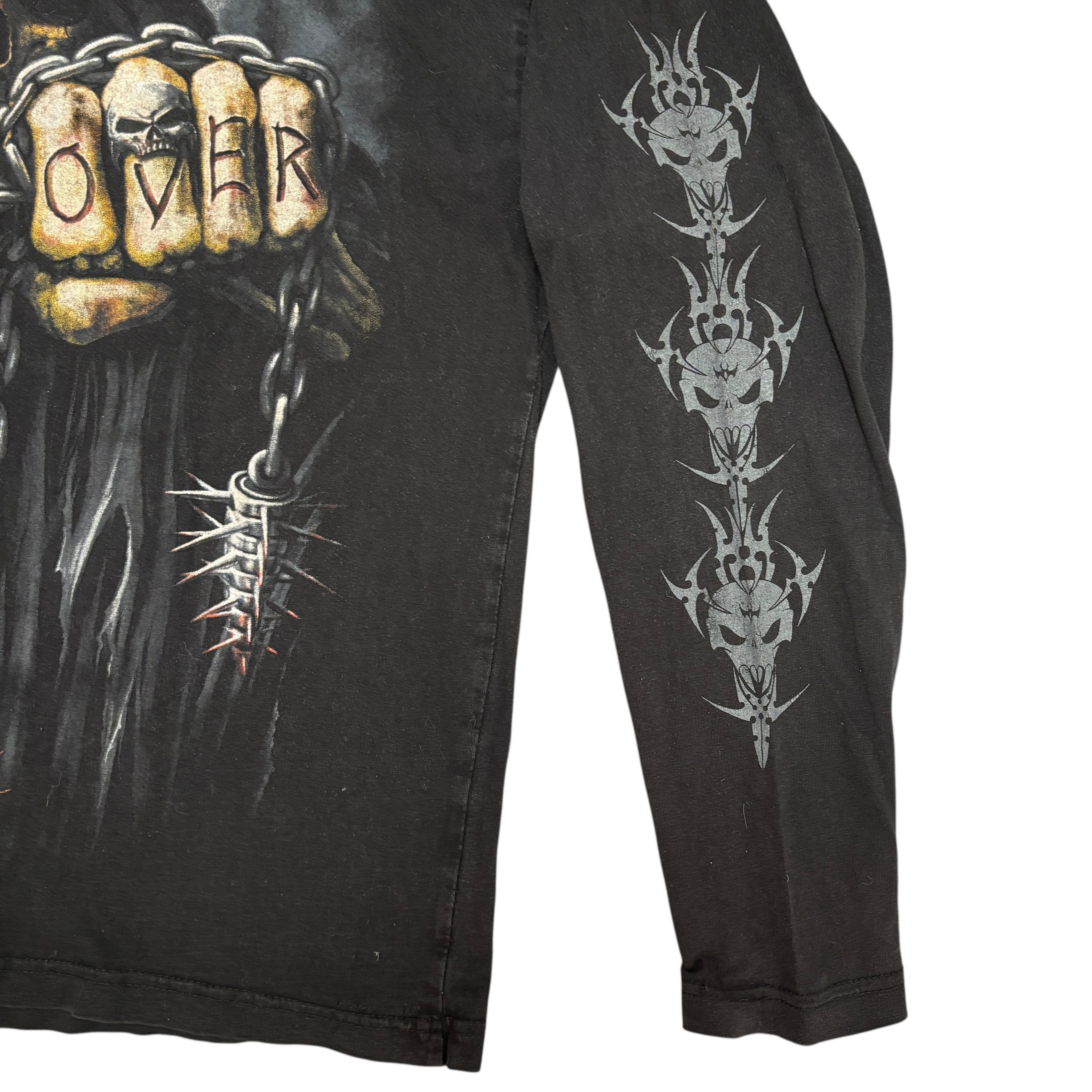 Band Tees Vintage Skeleton Shirt Long Sleeve Spiral Skull Y2K Size US XL / EU 56 / 4 - 6 Thumbnail