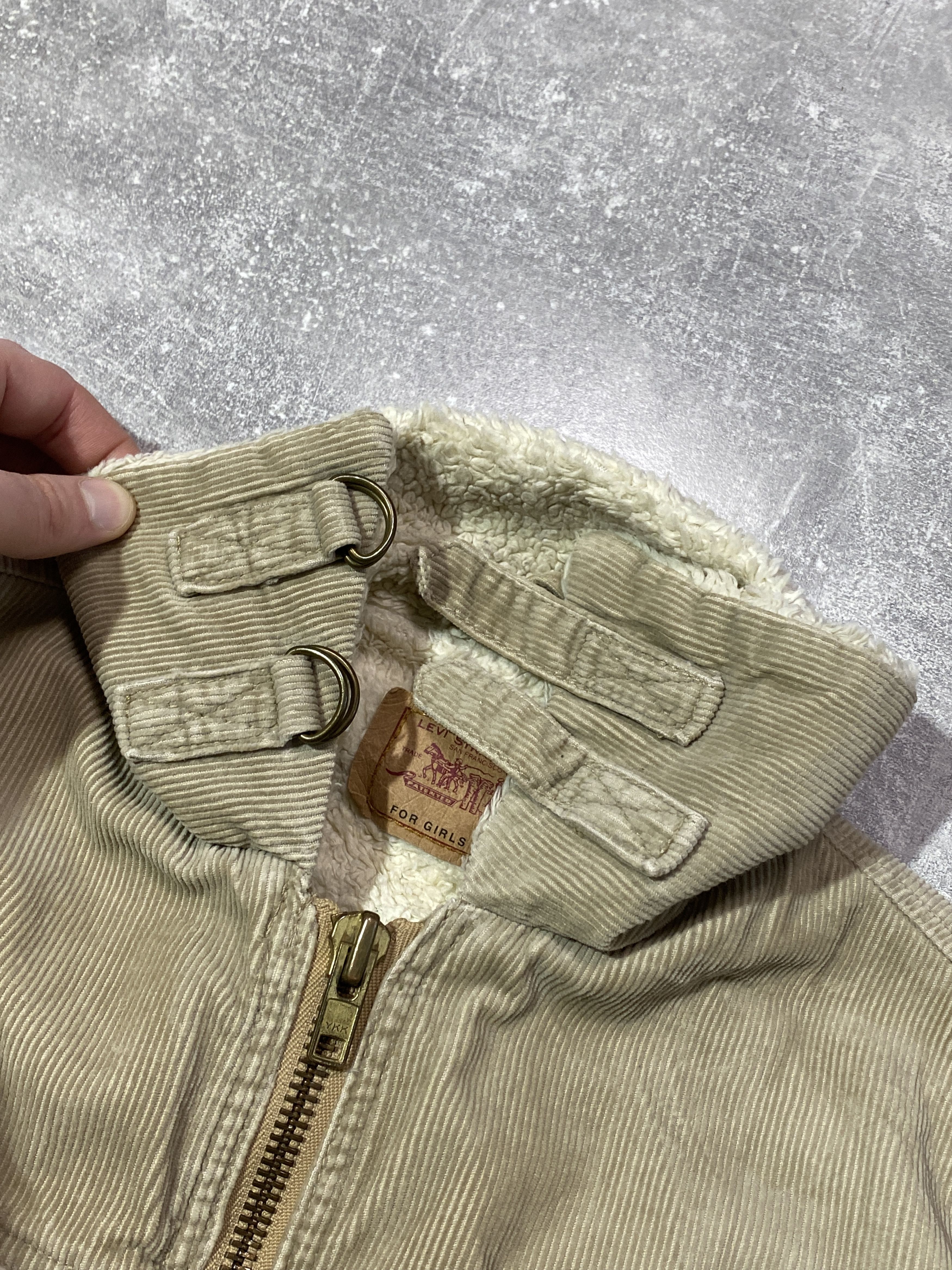 Levi's Vintage 00s Levis Corduroy Sherpa Fur Faux Jacket Size S / US 4 / IT 40 - 7 Thumbnail