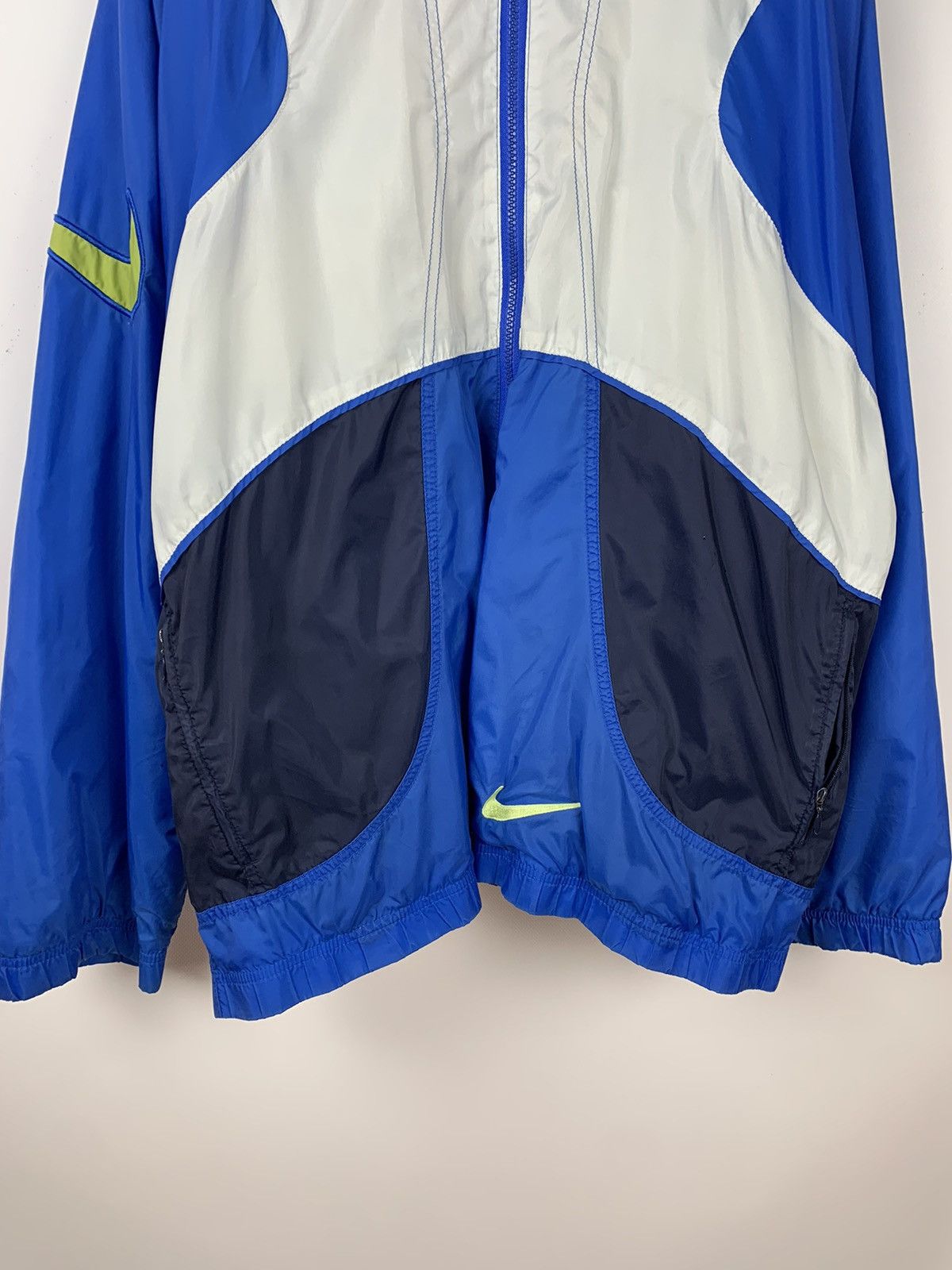 Vintage Nike Vintage Retro Nylon Jacket Big Logo Swoosh Zip 90’s Size US XL / EU 56 / 4 - 3 Thumbnail