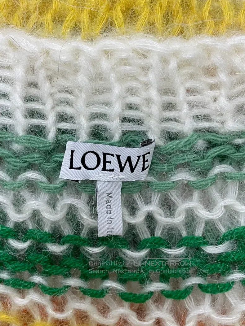 Loewe Loewe Colorful striped logo mohair sweater Size M / US 6-8 / IT 42-44 - 4 Thumbnail