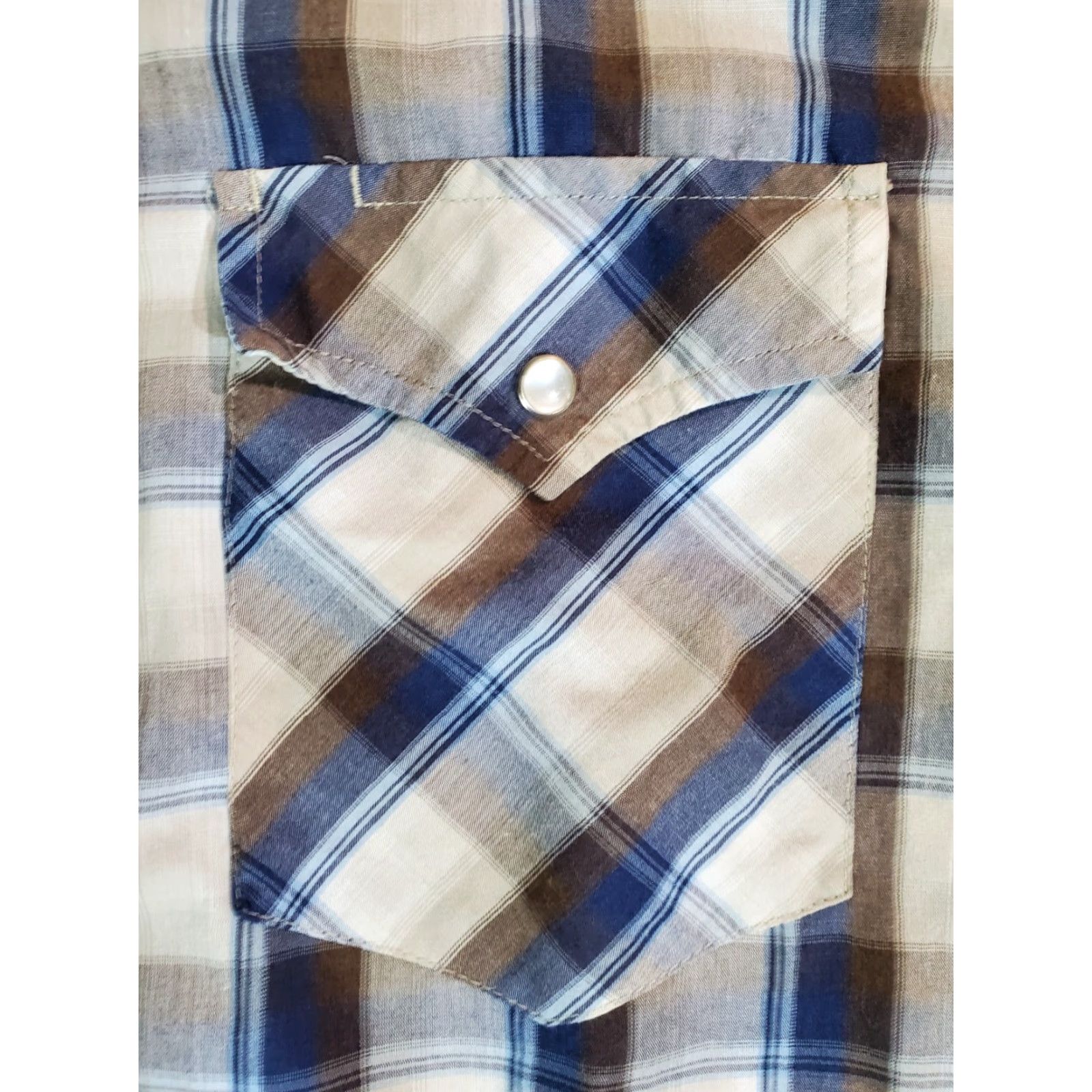 Vintage High Noon Shirt Mens XL Black Plaid Long Sleeve Pearl Snap Button-Up Western Size US XL / EU 56 / 4 - 3 Thumbnail