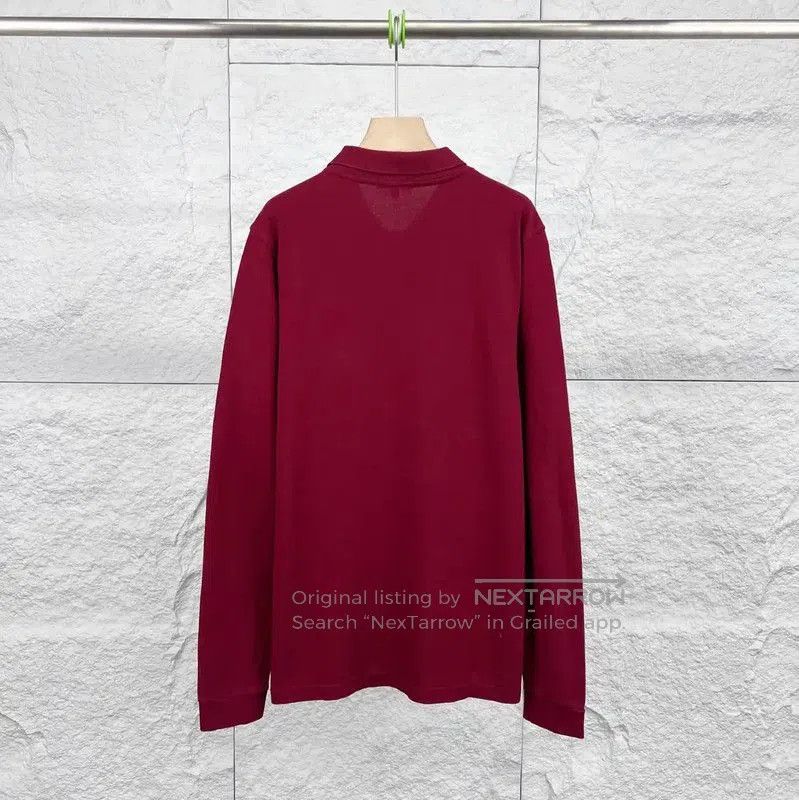 Burberry Burberry Red Cotton Long Sleeve Polo. Size US XL / EU 56 / 4 - 2 Thumbnail