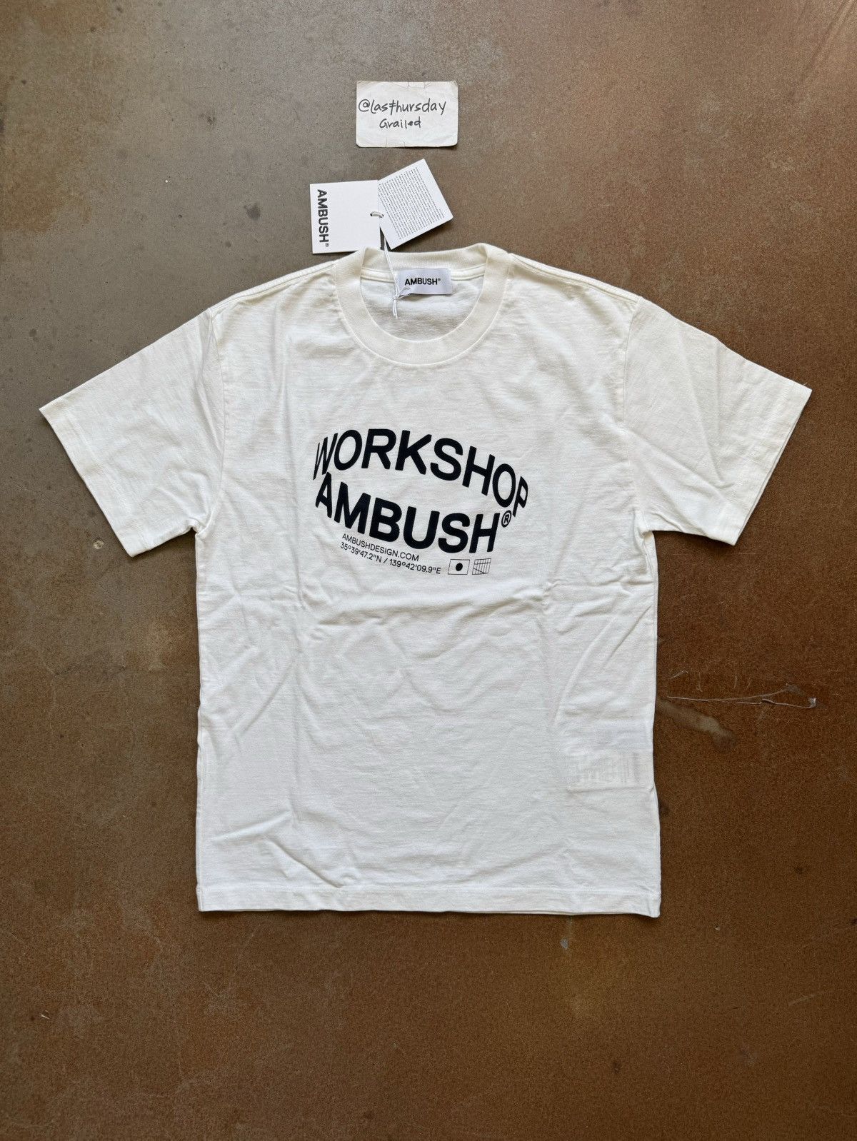 Ambush Design AMBUSH Revolve Logo Tee White Small | Grailed