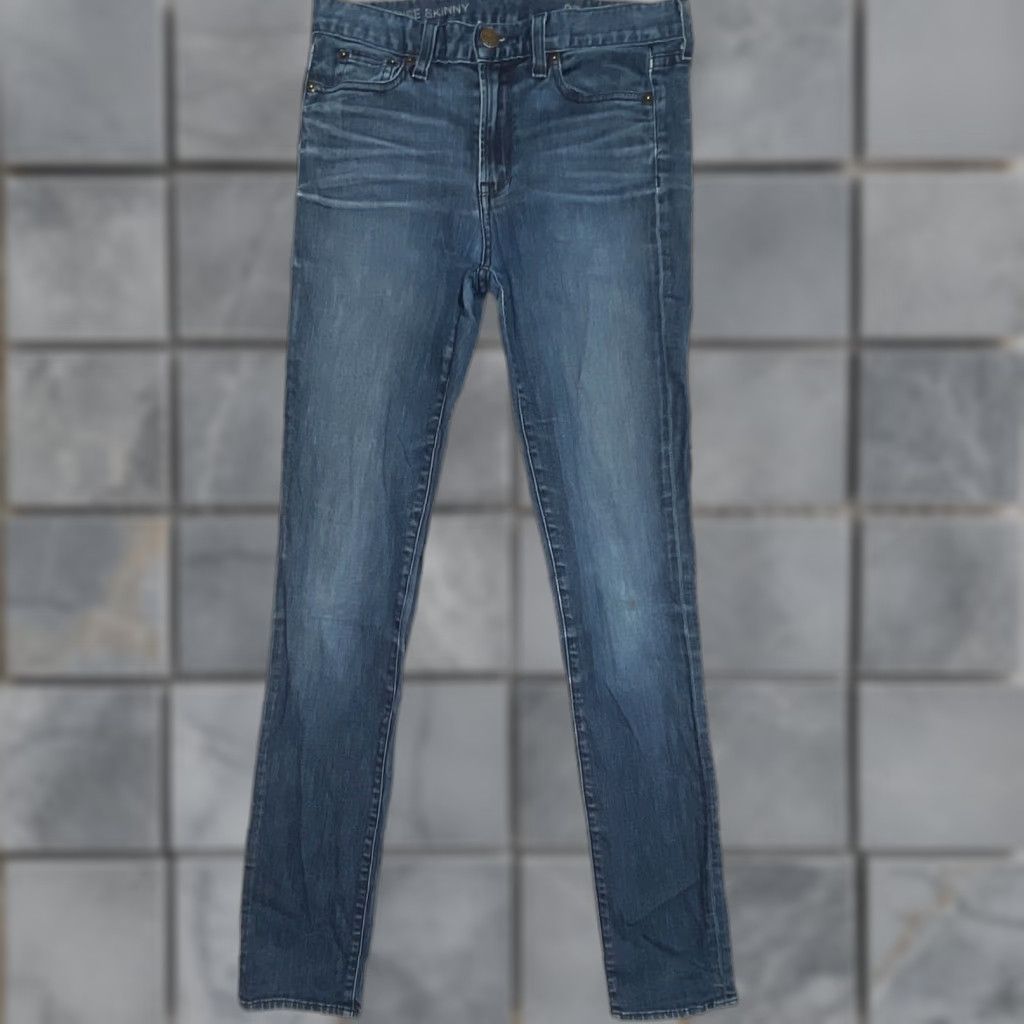 J.Crew J. Crew Skinny Jeans Womens Size 27 Dark Wash Denim Cotton Blend With Pocket 5-Pocket Zip Closure Vintage No Mens Womens Size 27" / US 4 / IT 40 - 1 Thumbnail