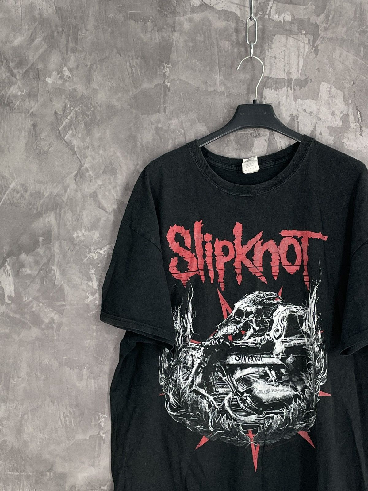 Band Tees × Slipknot × Vintage Mens Vintage Slipknot T Shirt rock band tee overprint rare Size US XL / EU 56 / 4 - 3 Thumbnail