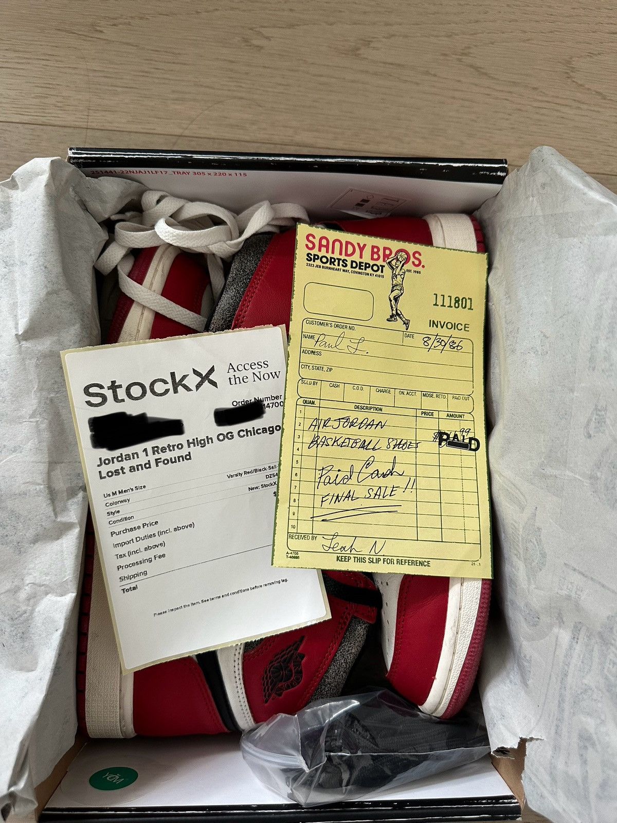 Nike Nike Air Jordan 1 High Chicago Lost & Found Size US 8 / EU 41 - 10 Thumbnail