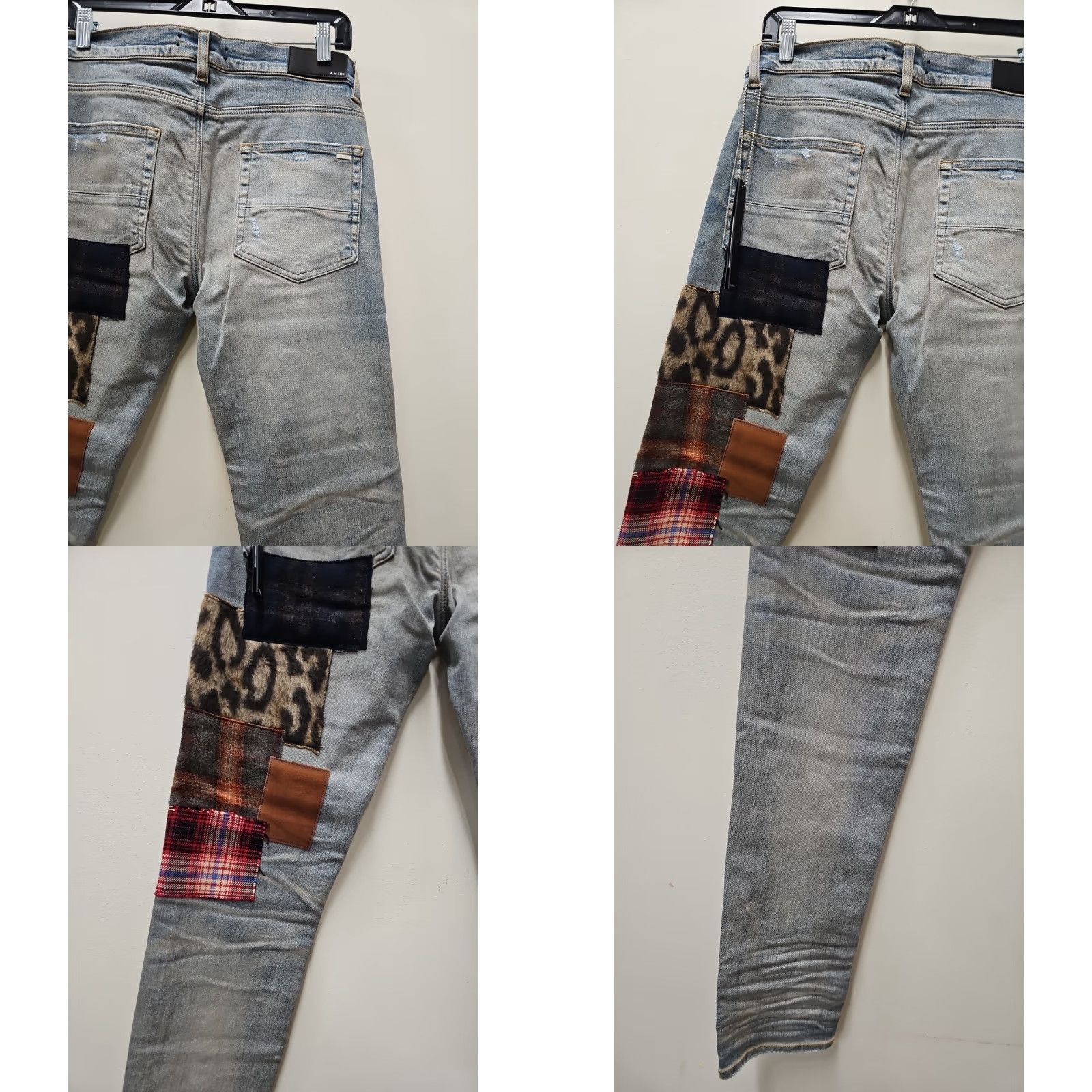 Amiri AMIRI PATCHWORK ARTPATCH CLAY INDIGO SIZE 34 JEANS Pants Jeans Slim 5-Pocket Distressed Mens 34x33.5 Blue Cotton Button Closure Vintage No Size US 34 / EU 50 - 9 Thumbnail