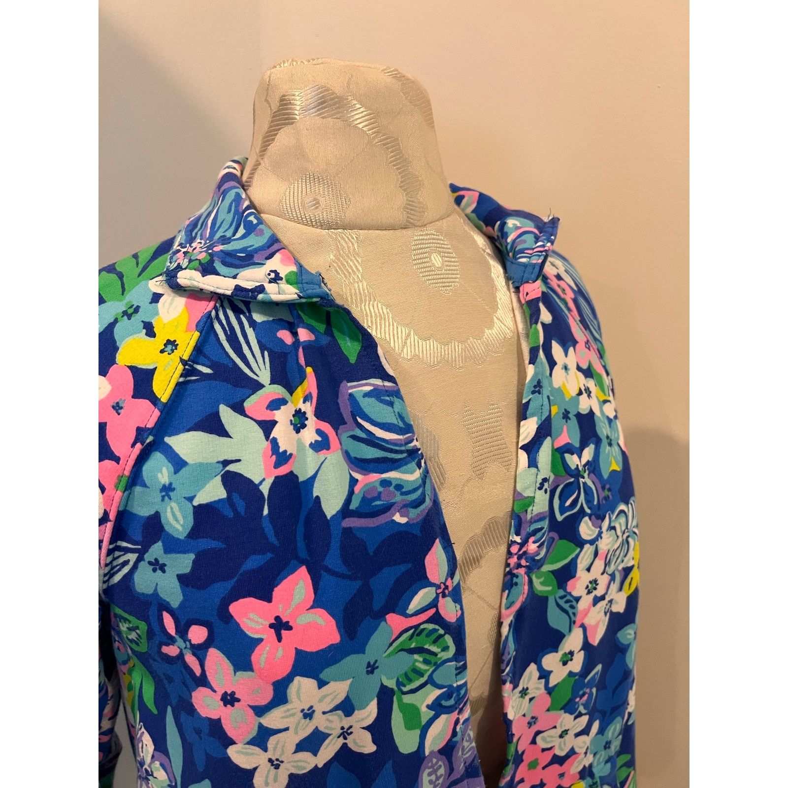 Lilly Pulitzer Lilly Pulitzer Floral Lightweight Open-Front Jacket Small Size S / US 4 / IT 40 - 3 Thumbnail