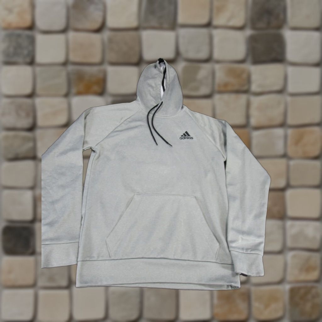 Adidas Adidas Hoodie Mene Small Gray Pullover Training Fleece Size US S / EU 44-46 / 1 - 1 Thumbnail
