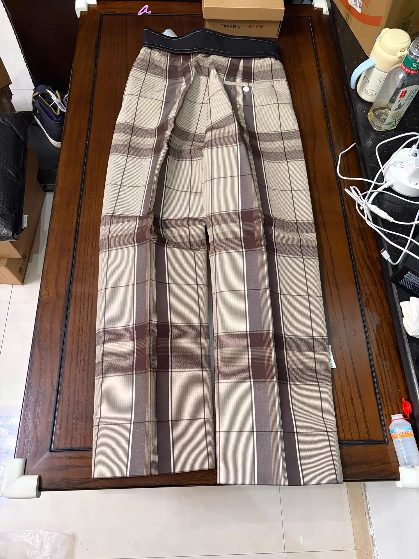 Celine Celine Classic Check Pants Size 34 Velcro Waist New Tried On Size 24" / US 00 / IT 34 - 7 Thumbnail