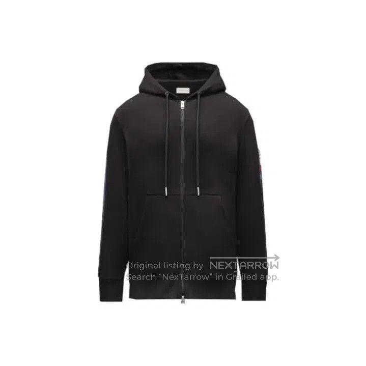 Moncler Moncler FW22 Men's Stripe Sleeve Zip Hoodie. Size US XL / EU 56 / 4 - 1 Thumbnail