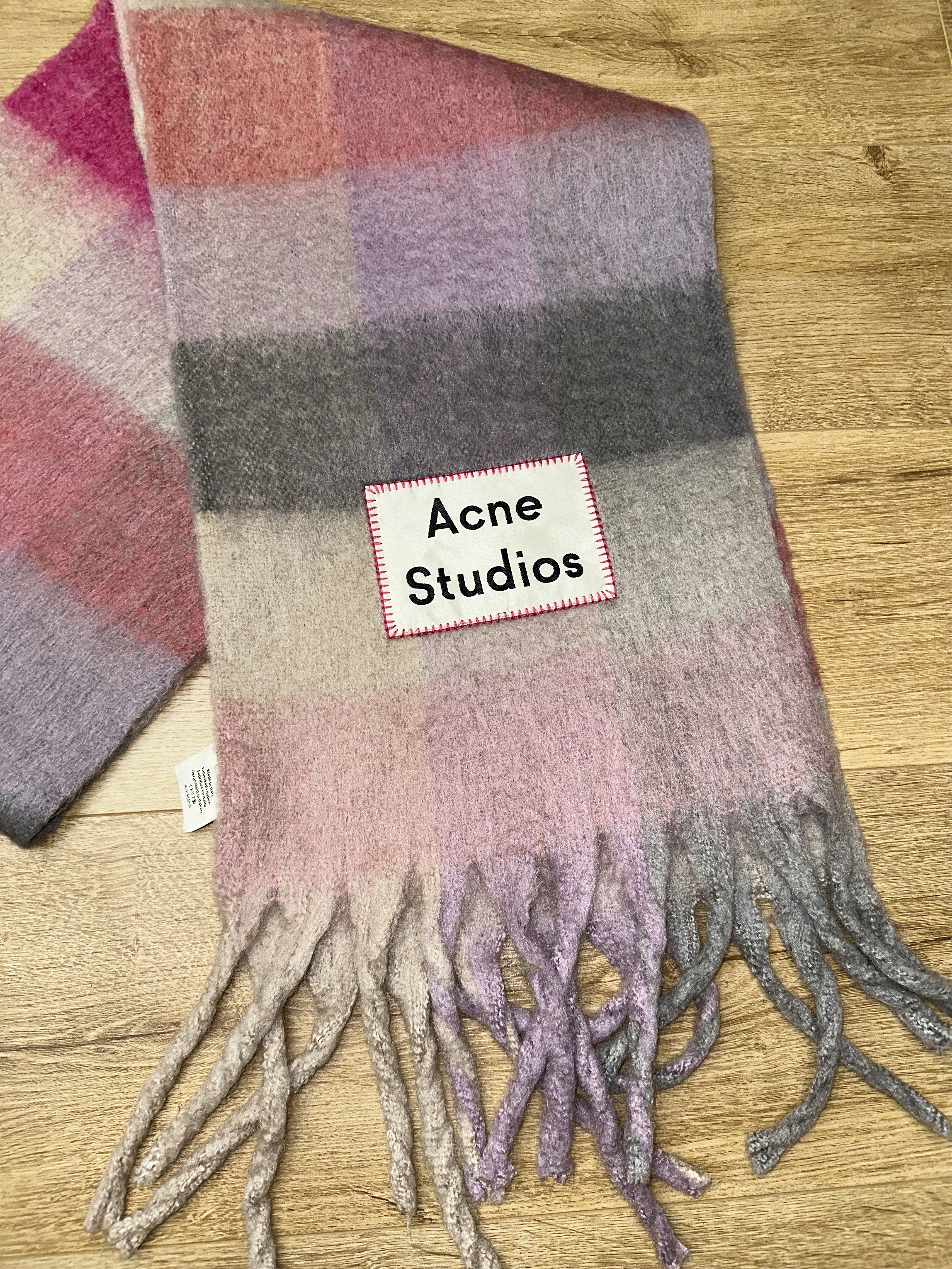 Acne Studios Acne Studios Checked Mohair Wool Scarf Unisex 250Cm Size ONE SIZE - 6 Thumbnail