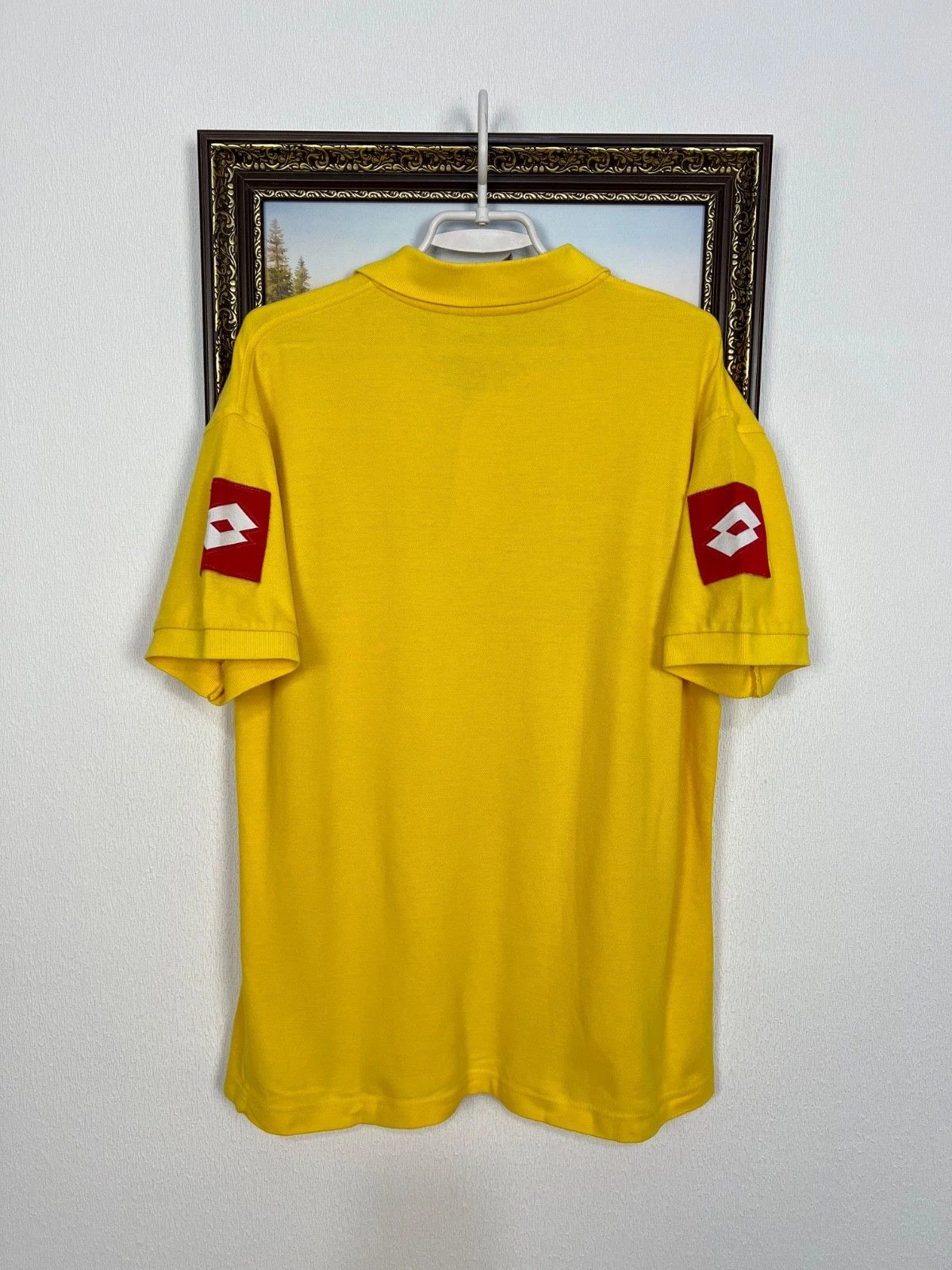 Lotto Sport Vintage Ukraine Football Train Polo Shirt Soccer Jersey Size US L / EU 52-54 / 3 - 4 Thumbnail