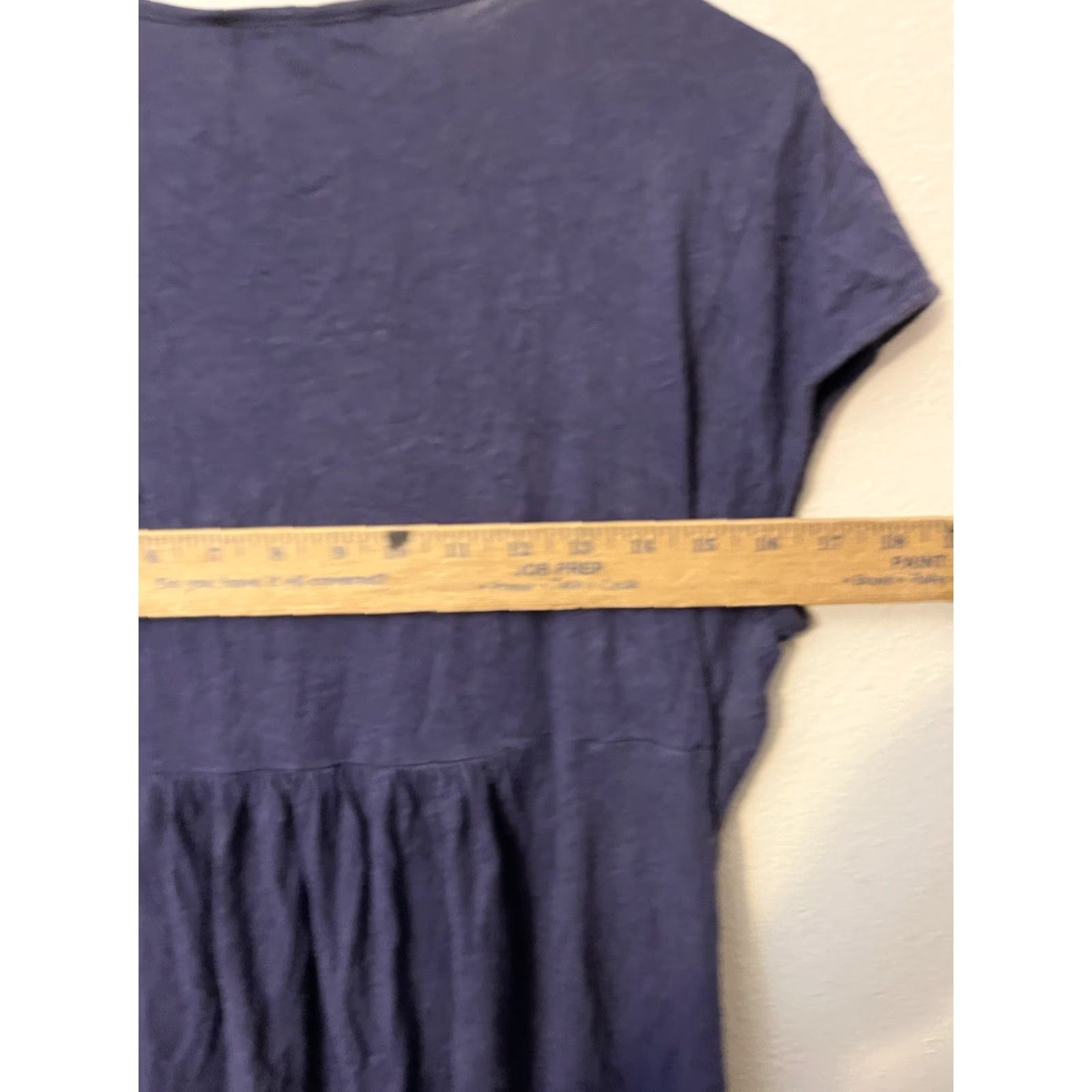 Gloria Vanderbilt Gloria Vanderbilt Blouse Round Neck Embroidered White Blue Women's M Cap Sleeve Shirt Regular Adults Womens Size M / US 6-8 / IT 42-44 - 4 Thumbnail