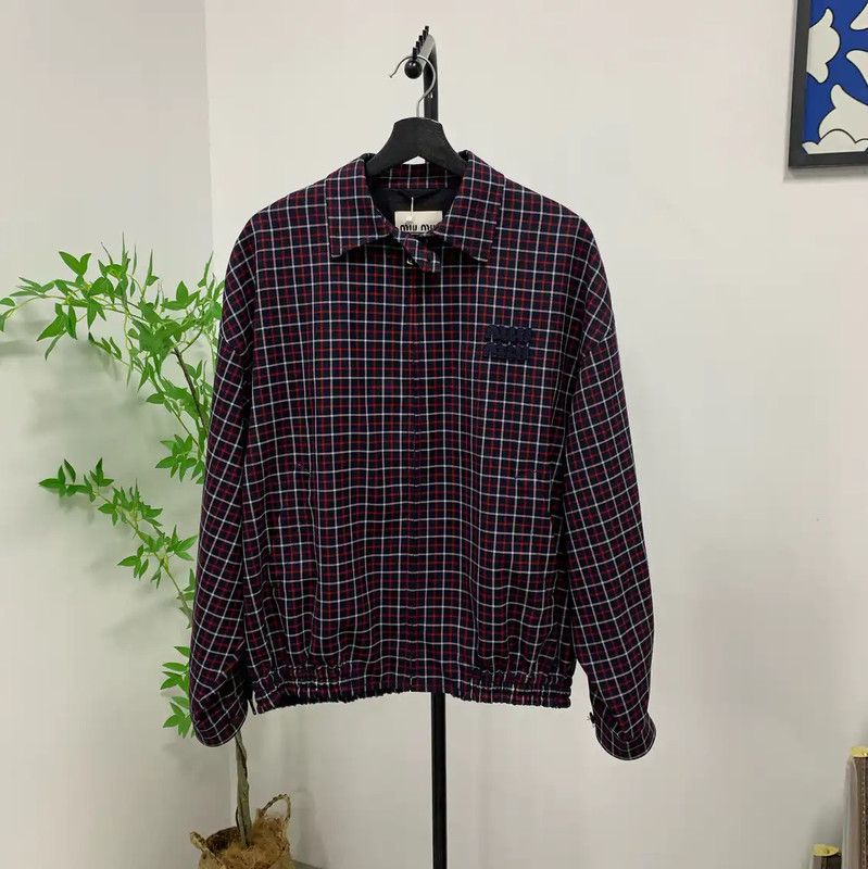 Miu Miu Red Cotton Women's Jacket 0089