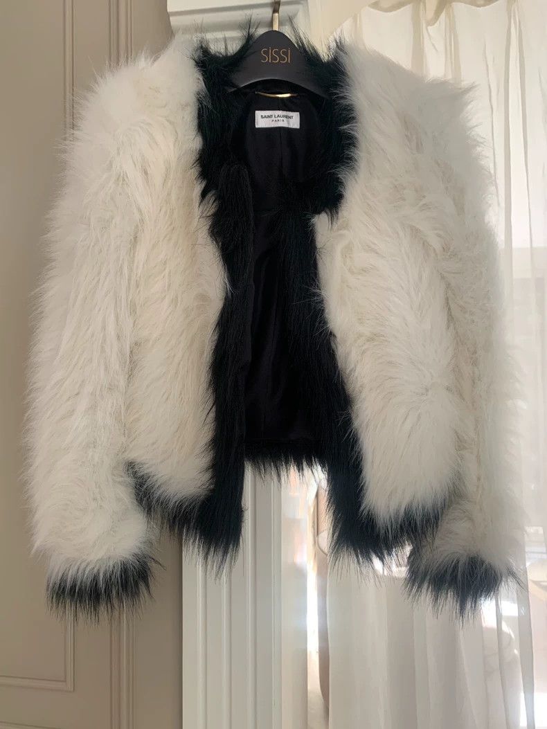 Yves Saint Laurent YSL Silk Fur Autumn Winter Short Jacket Size US S / EU 44-46 / 1 - 1 Thumbnail