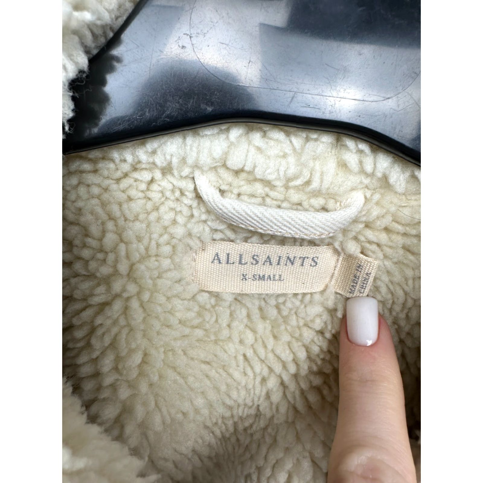 Allsaints AllSaints Elgin Denim Jacket Mens XS Multicolor Cotton Sherpa Pattern Solid Windbreaker Denim Jacket XS Mens Size US XS / EU 42 / 0 - 3 Thumbnail