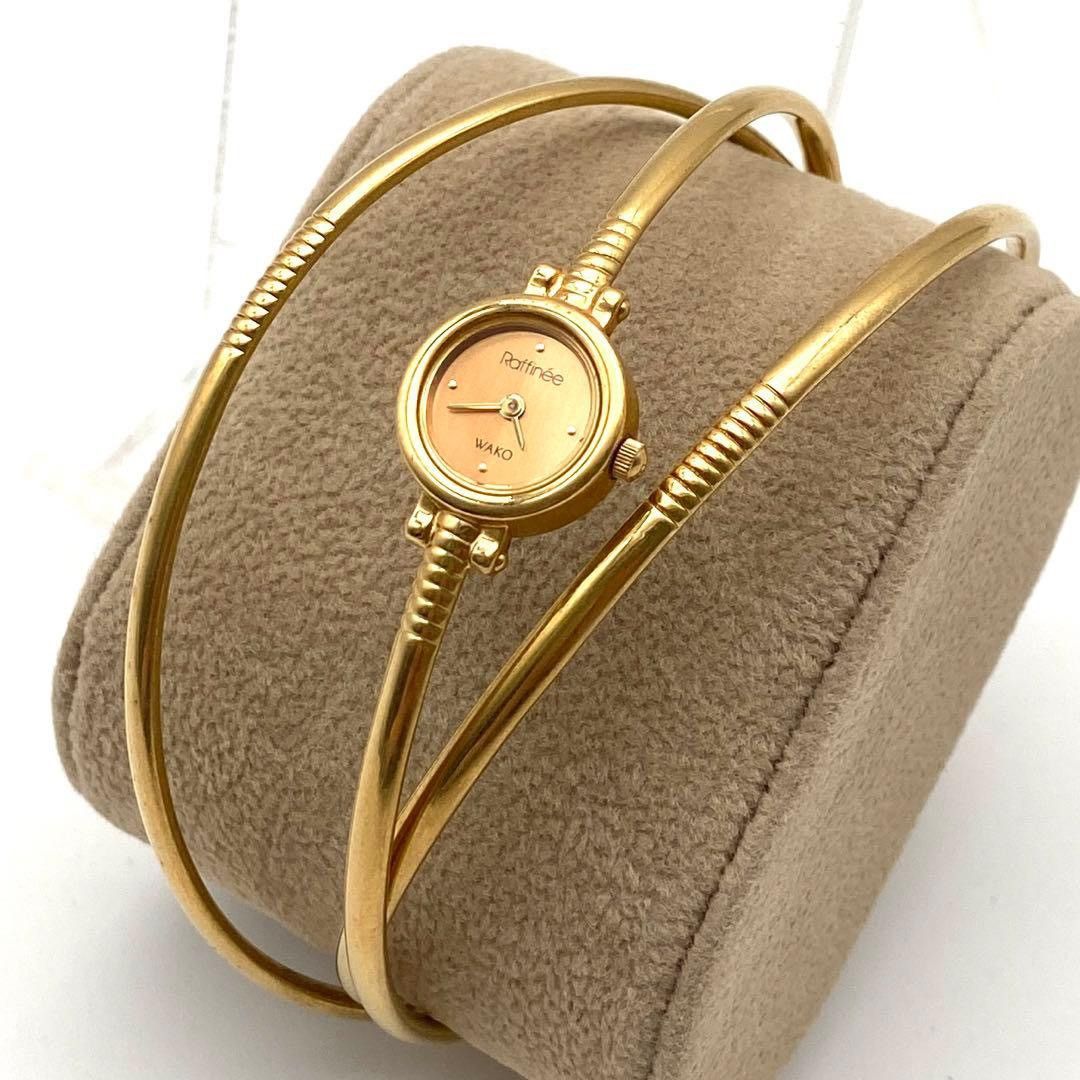 Seiko Wako by Seiko Vintage Watch – Triple Band Gold Tone – 1990s Size ONE SIZE - 1 Thumbnail