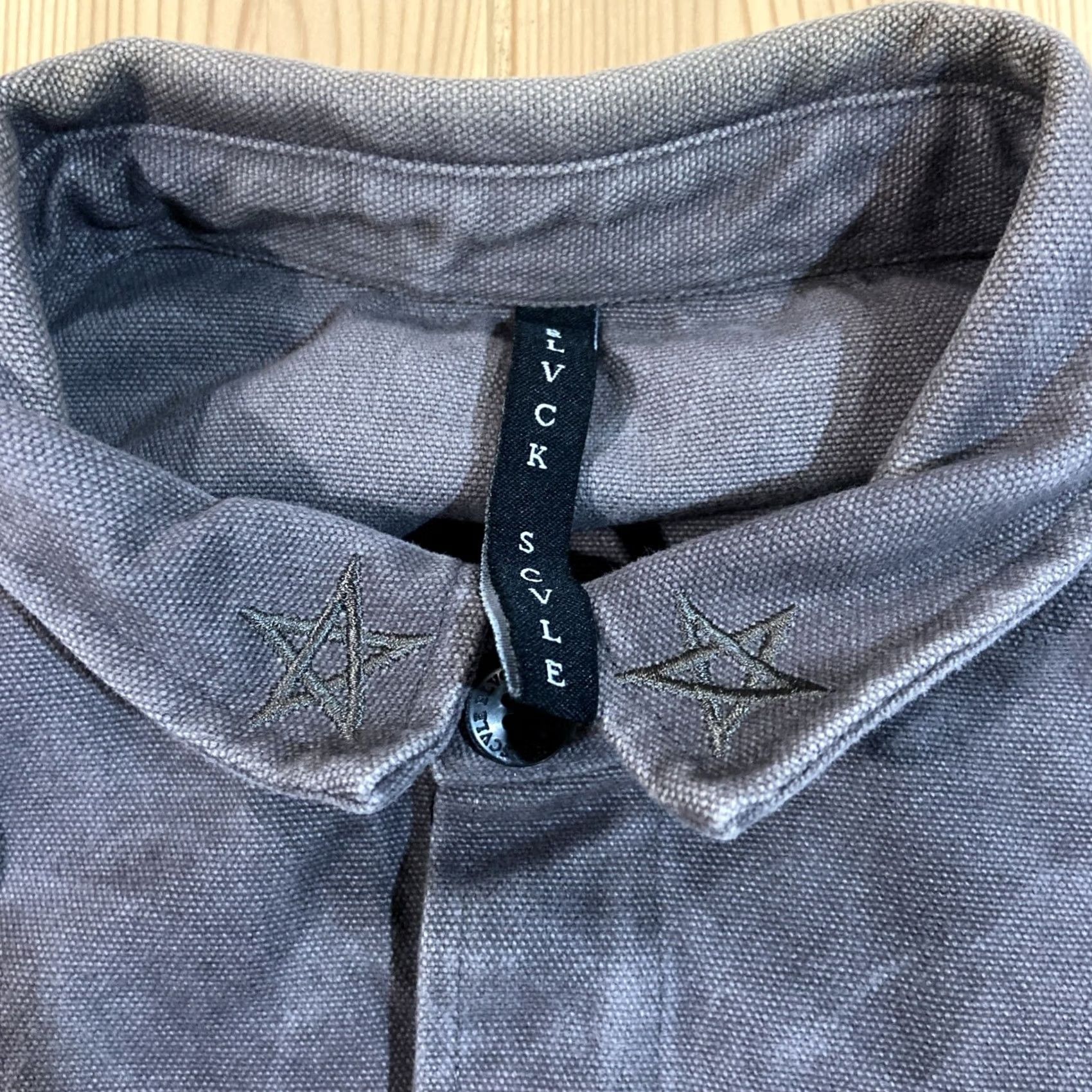 Black Scale VINTAGE Black Scale Shirt Military Jacket Camouflage Canvas Cotton Gray Small Mens Casual Streetwear Outdoors Size US S / EU 44-46 / 1 - 3 Thumbnail
