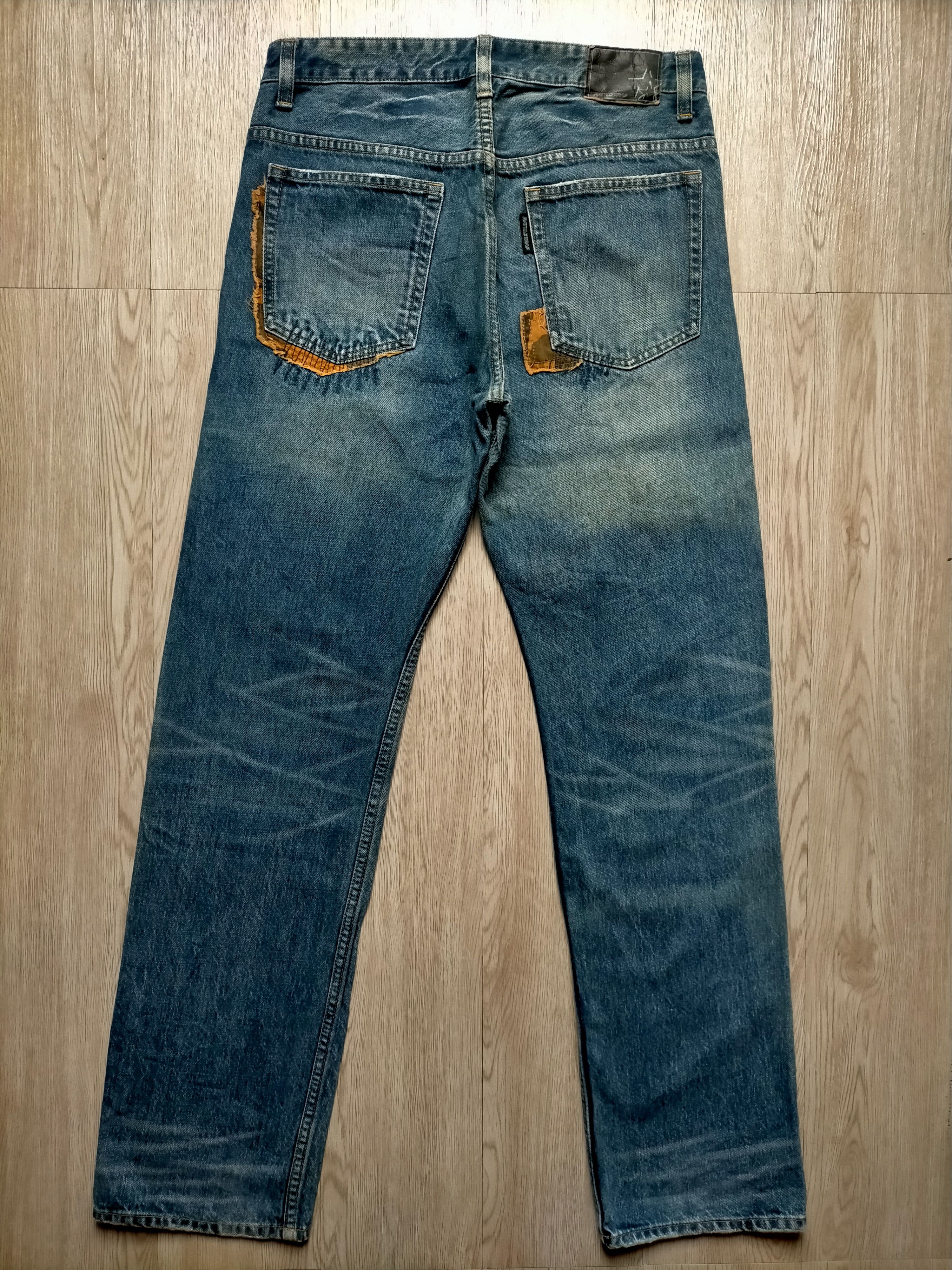 Hysteric Glamour Rattle Trap Japanese Patchwork Blue Jeans Size US 32 / EU 48 - 9 Thumbnail