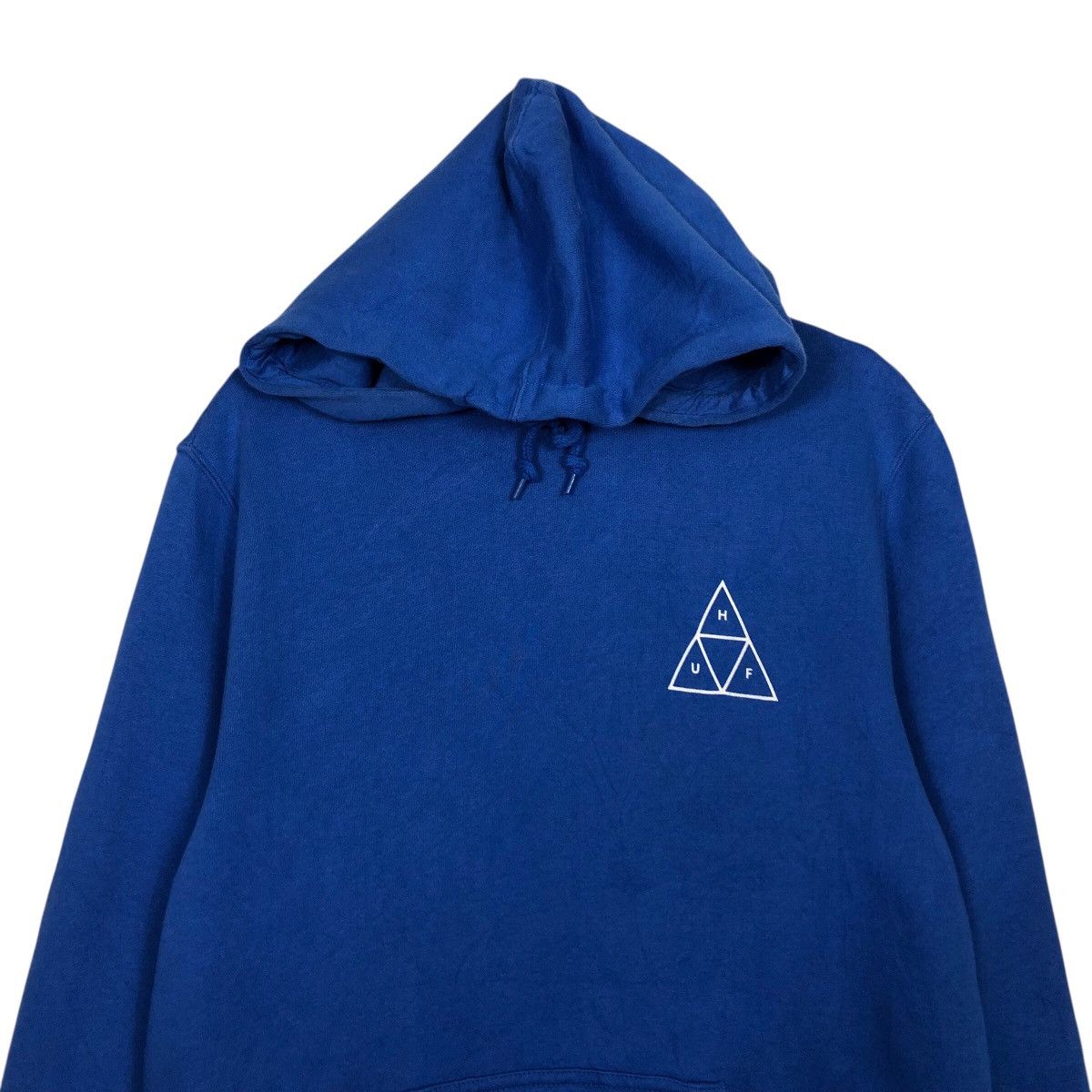 Japanese Brand 📌Rich Blue Vintagr Hoodie Pull Over HUF Big Logo Design Size US S / EU 44-46 / 1 - 4 Thumbnail