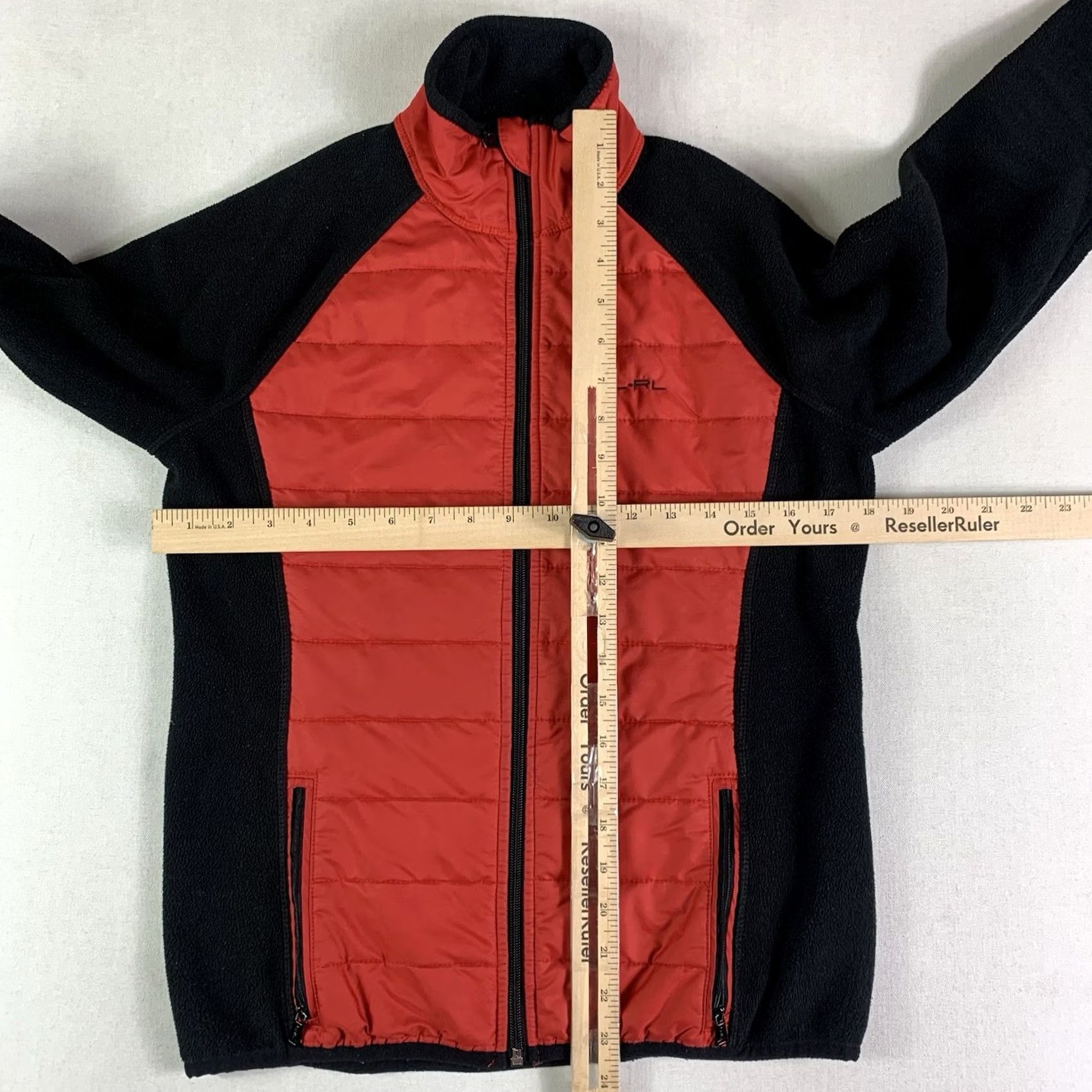 Ralph Lauren VINTAGE Lauren Ralph Lauren Jacket Women Petite Medium Red Black Long Sleeve Full Zip Size M / US 6-8 / IT 42-44 - 2 Thumbnail