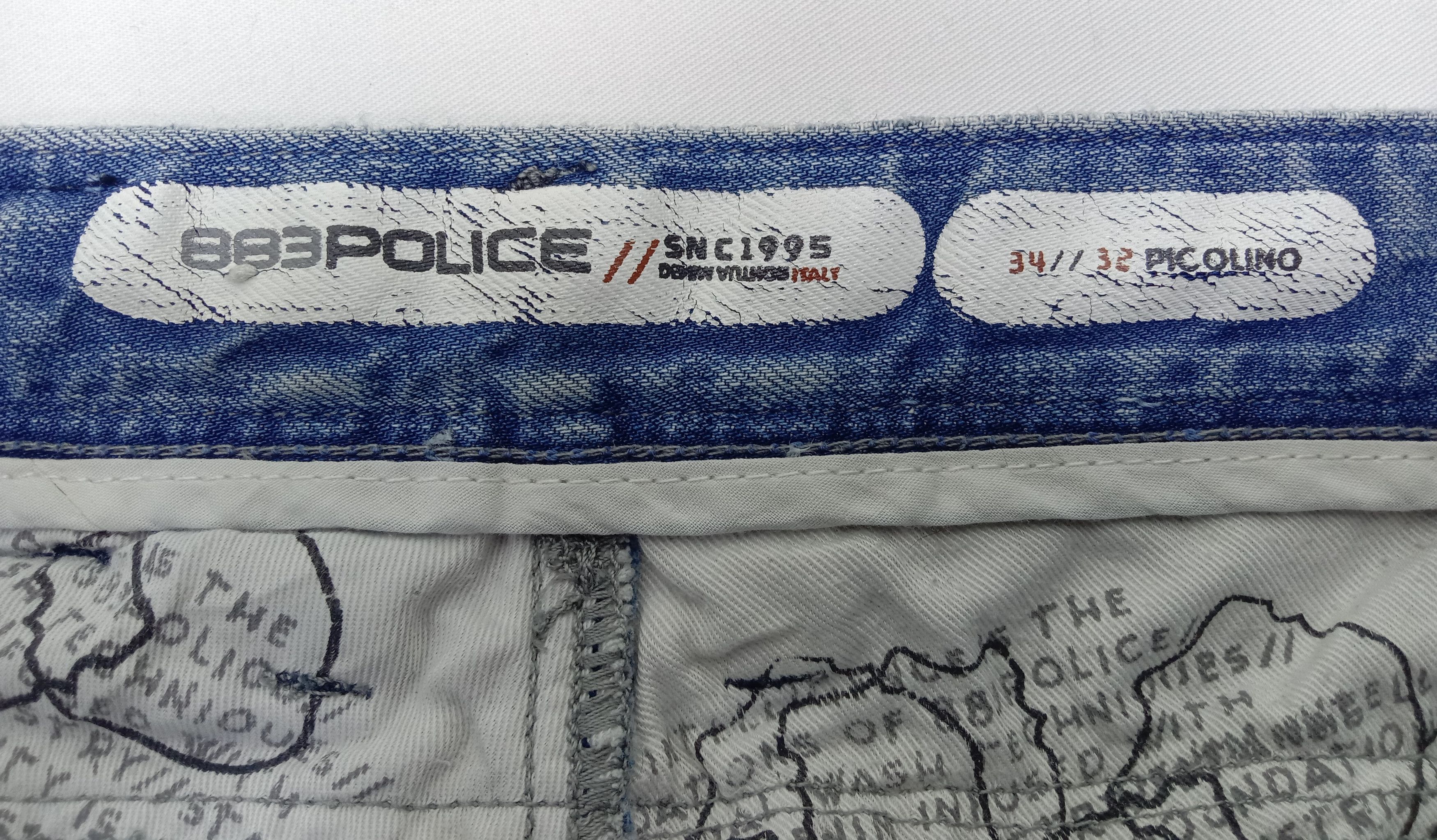 Japanese Brand Vintage Police Multi Pocket Blue Wash Jeans Size US 34 / EU 50 - 10 Thumbnail
