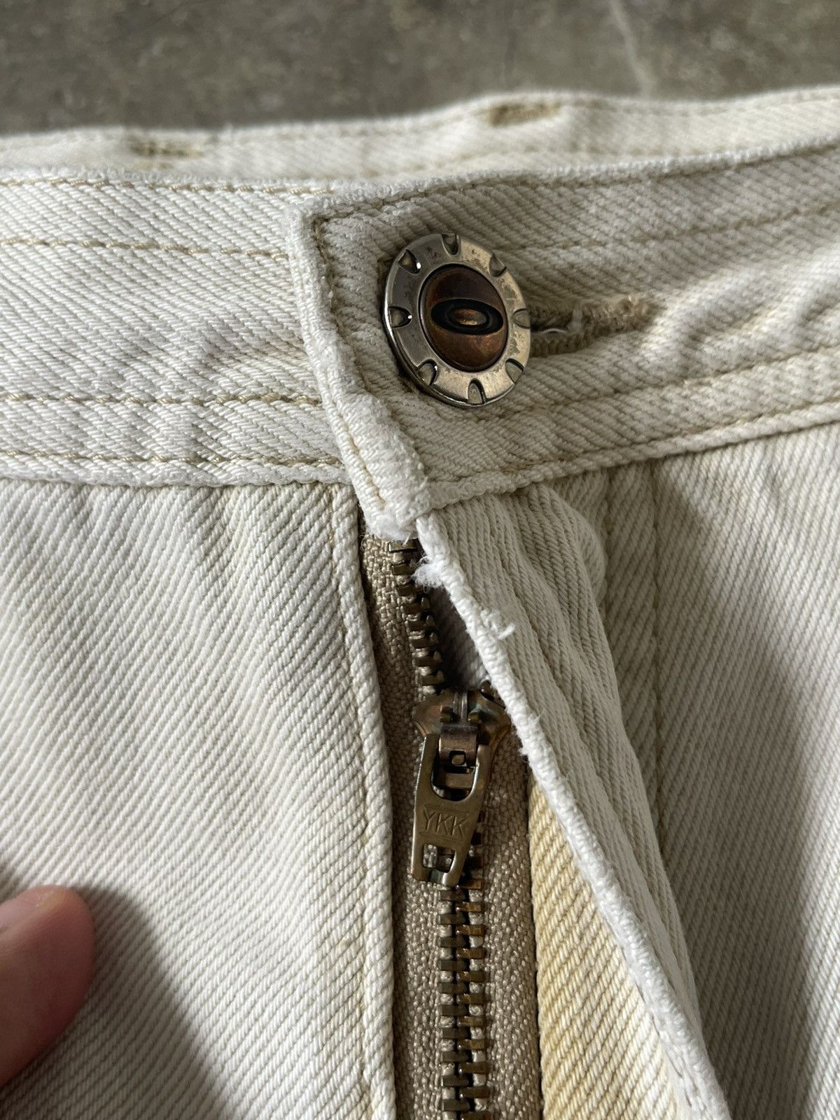 Oakley Vintage Oakley Skull Industrial Denim Distressed Baggy Pants Size US 34 / EU 50 - 10 Thumbnail