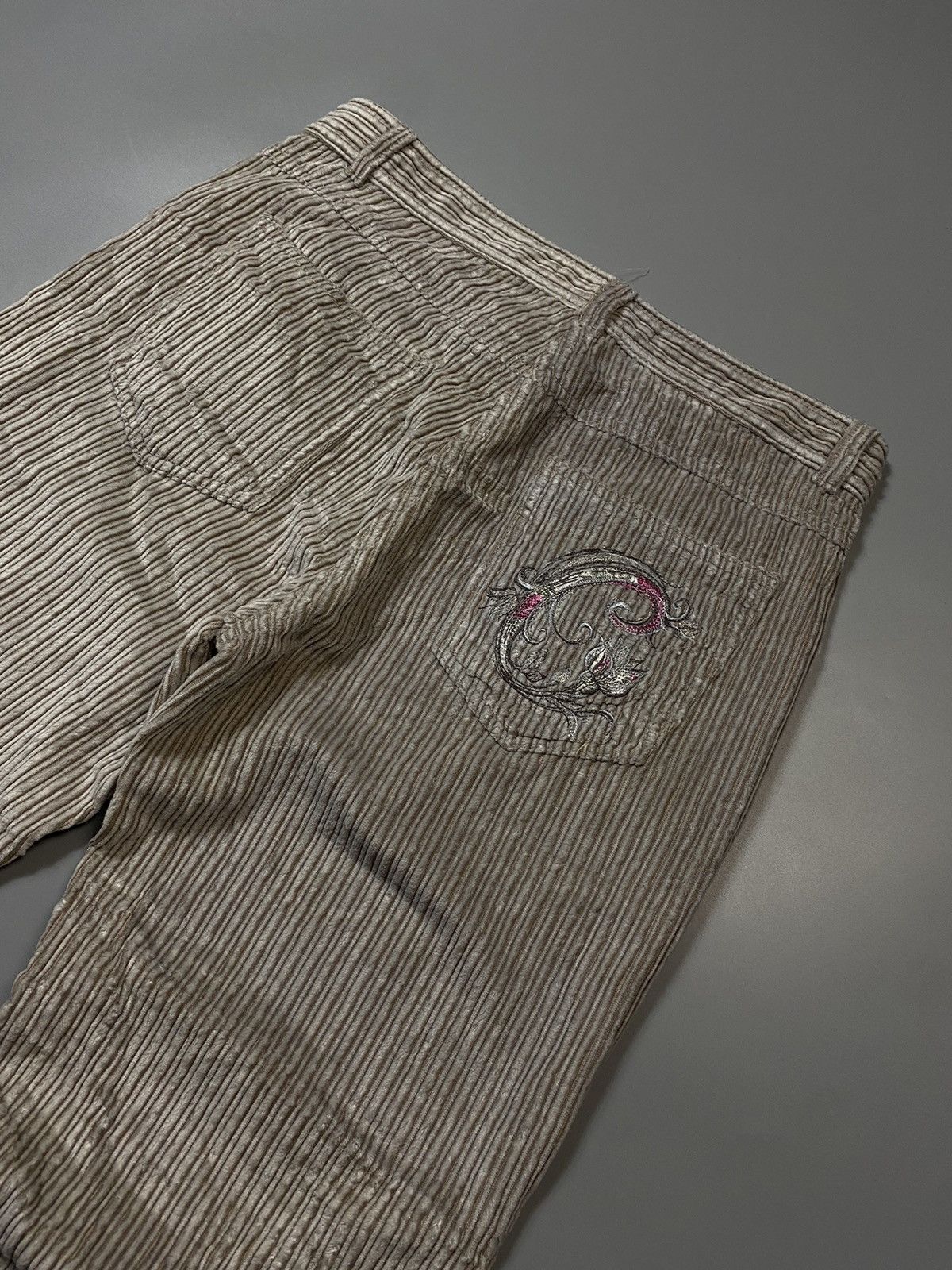 Roberto Cavalli × Vintage Roberto Cavalli Corduroy exclusive pants Size 32" / US 10 / IT 46 - 8 Thumbnail