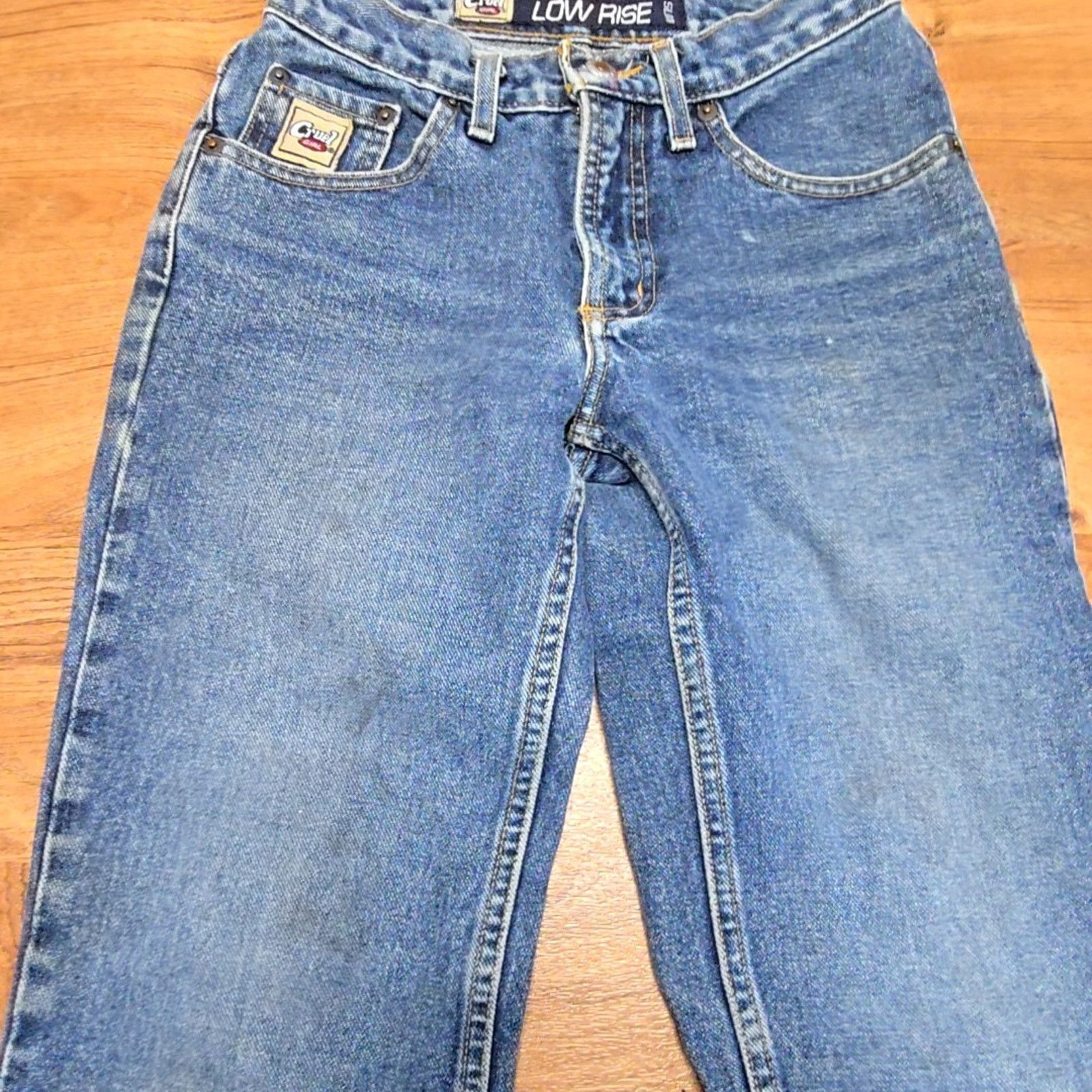Other Cruel Low Rise Jeans Small Wash Denim 0 Slim Vintage Style Size 25" / US 0 / IT 36 - 4 Thumbnail