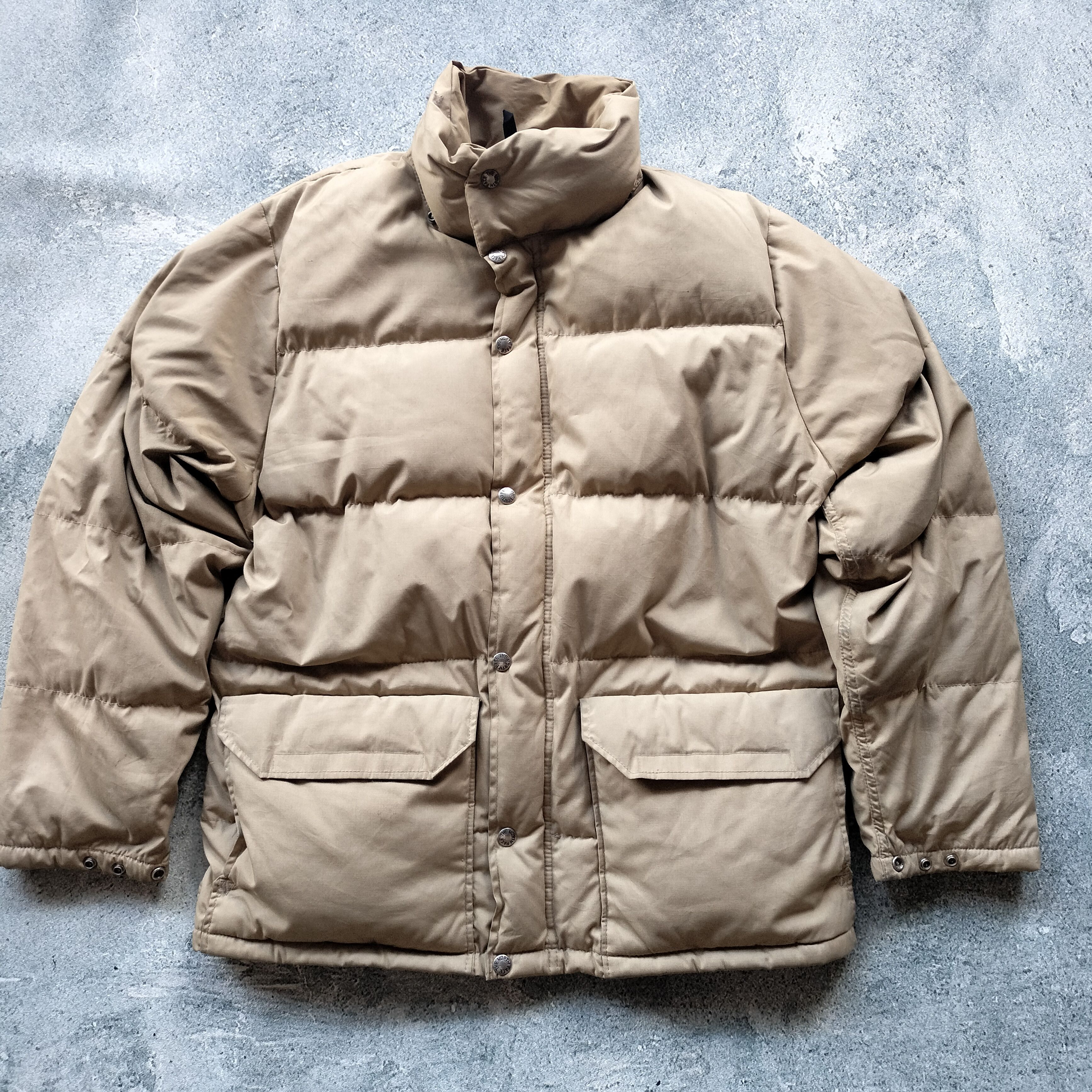 image of The North Face x Vintage 80's-The Nort Face Down Jacket Made In Usa in Khaki, Men's (Size Medium)