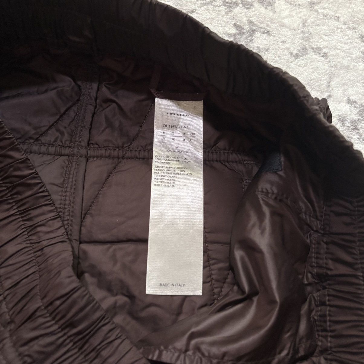 Rick Owens Drkshdw Rick Owens DRKSHDW Down Padded Quilted Drop Crotch Pants | M Size US 30 / EU 46 - 8 Thumbnail