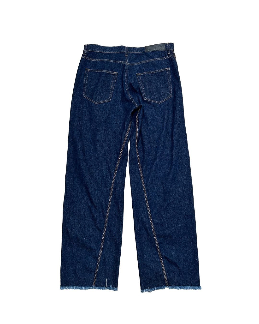Lanvin Lanvin raw hem curved jeans in indigo Size US 34 / EU 50 - 5 Thumbnail
