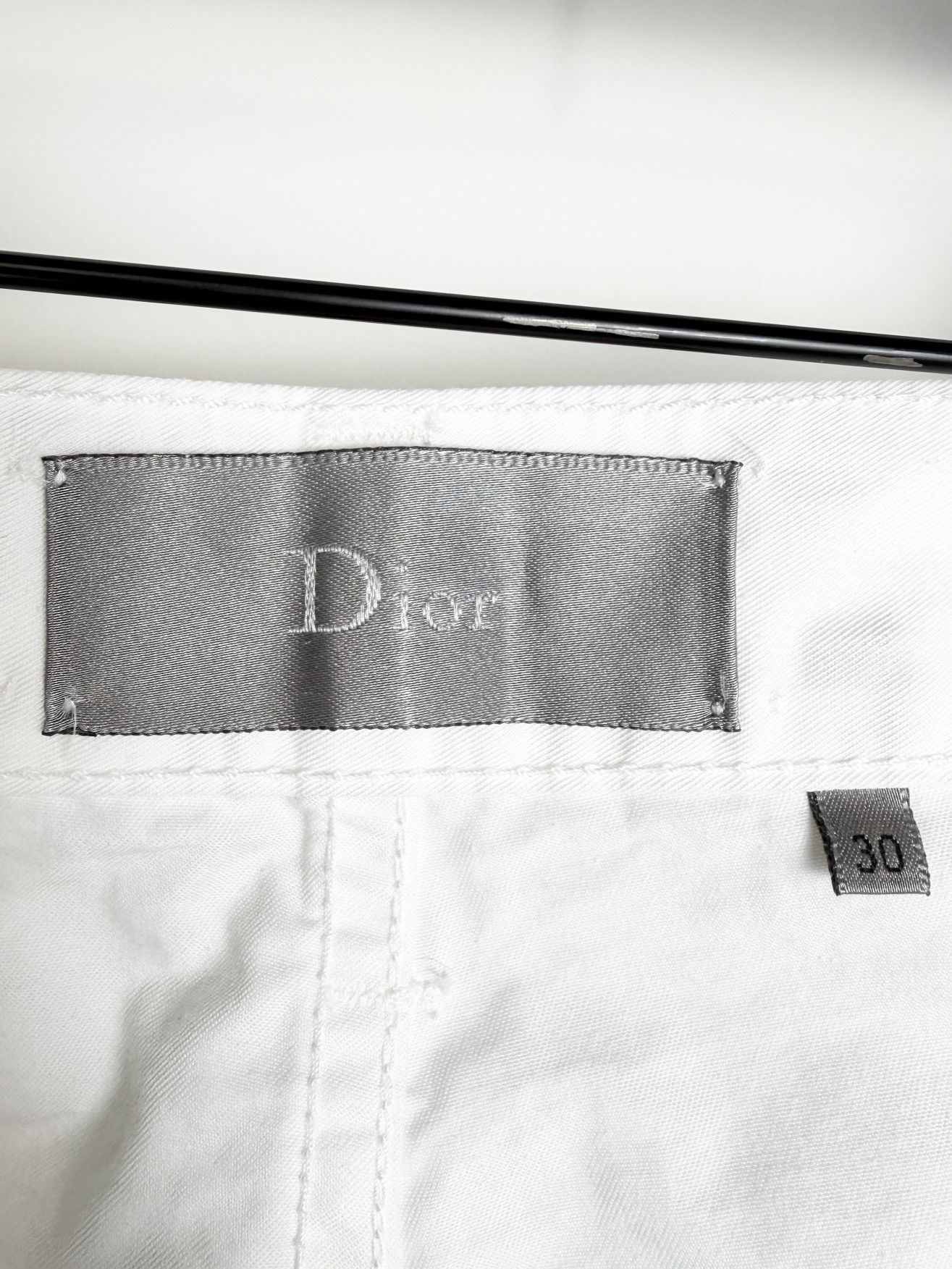 Dior SS08 Dior Homme Whiskered Cotton Jeans KVA White Size US 30 / EU 46 - 8 Thumbnail