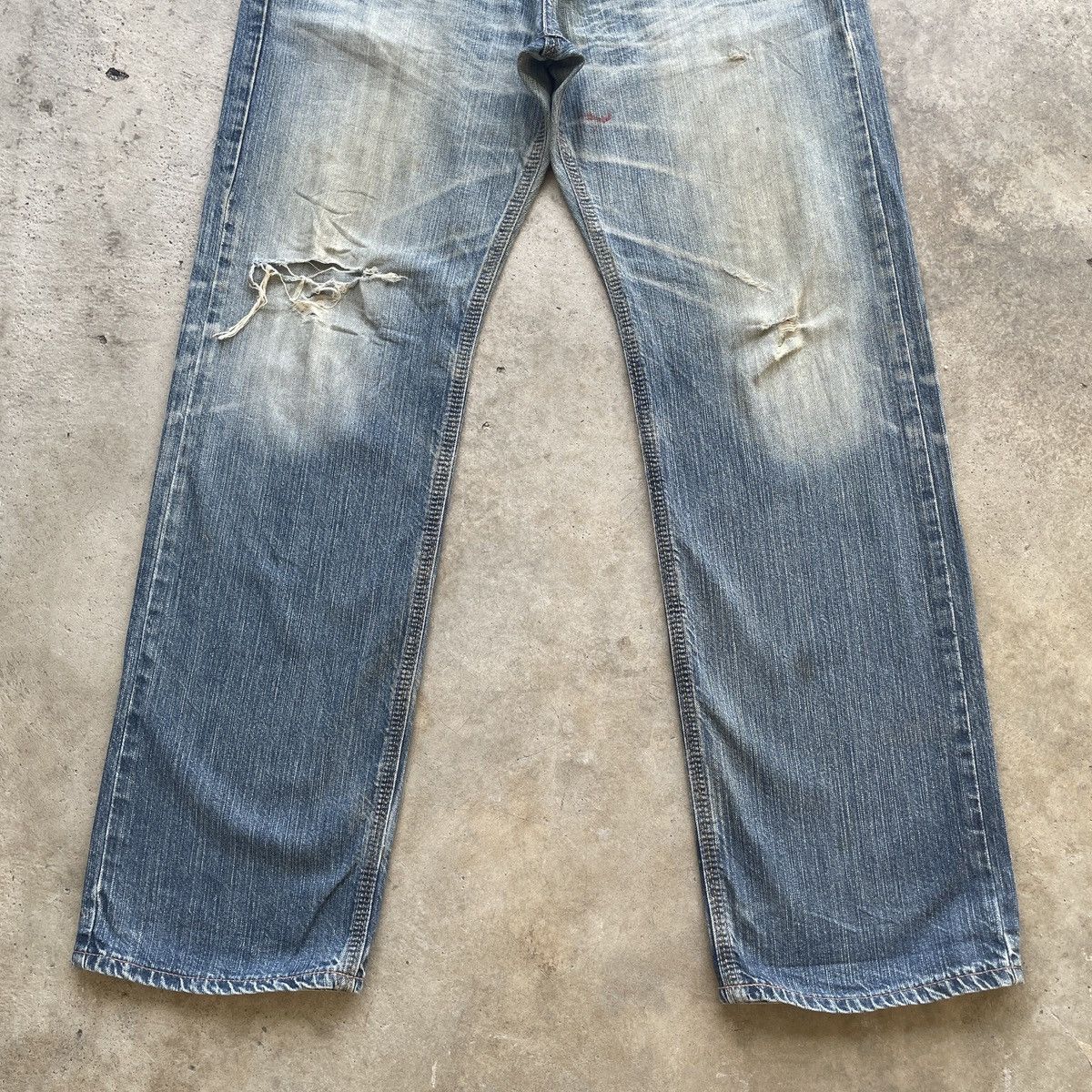 Edwin Vintage Edwin Rusty Jeans Faded Distressed Denim Pants W35 Size US 35 - 5 Thumbnail