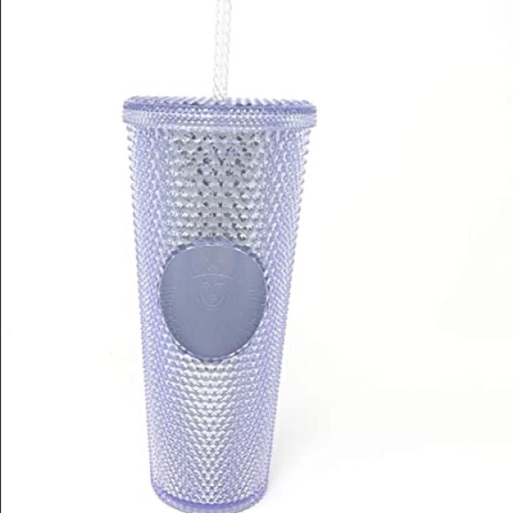 Designer Starbucks Icy White Lilac Bling Studded Venti Tumbler Size ONE SIZE - 2 Thumbnail