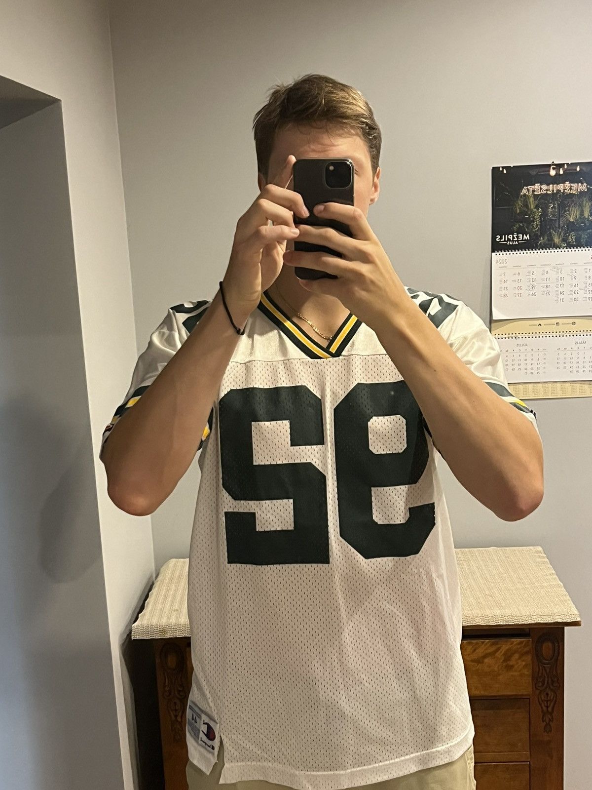 Champion × NFL × Vintage Original champion Green Bay Packers Reginald Howard White Size US L / EU 52-54 / 3 - 2 Thumbnail