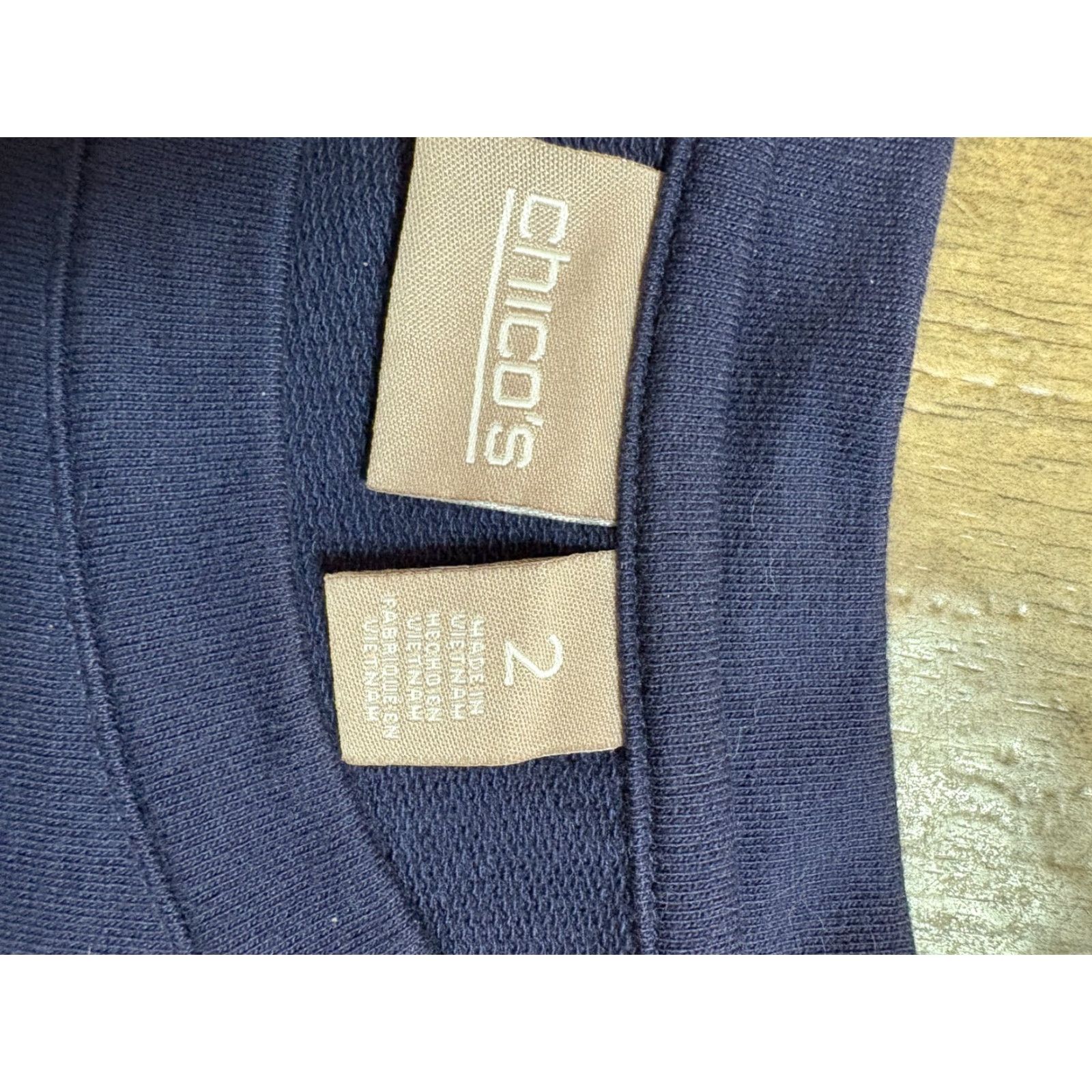 Vintage **Chico's Women's Blue Long Sleeve Cotton Blend Shirt** User: **Chico's Women's Blue Long Sleeve Cotton Blend Shirt** Size XS / US 0-2 / IT 36-38 - 4 Thumbnail