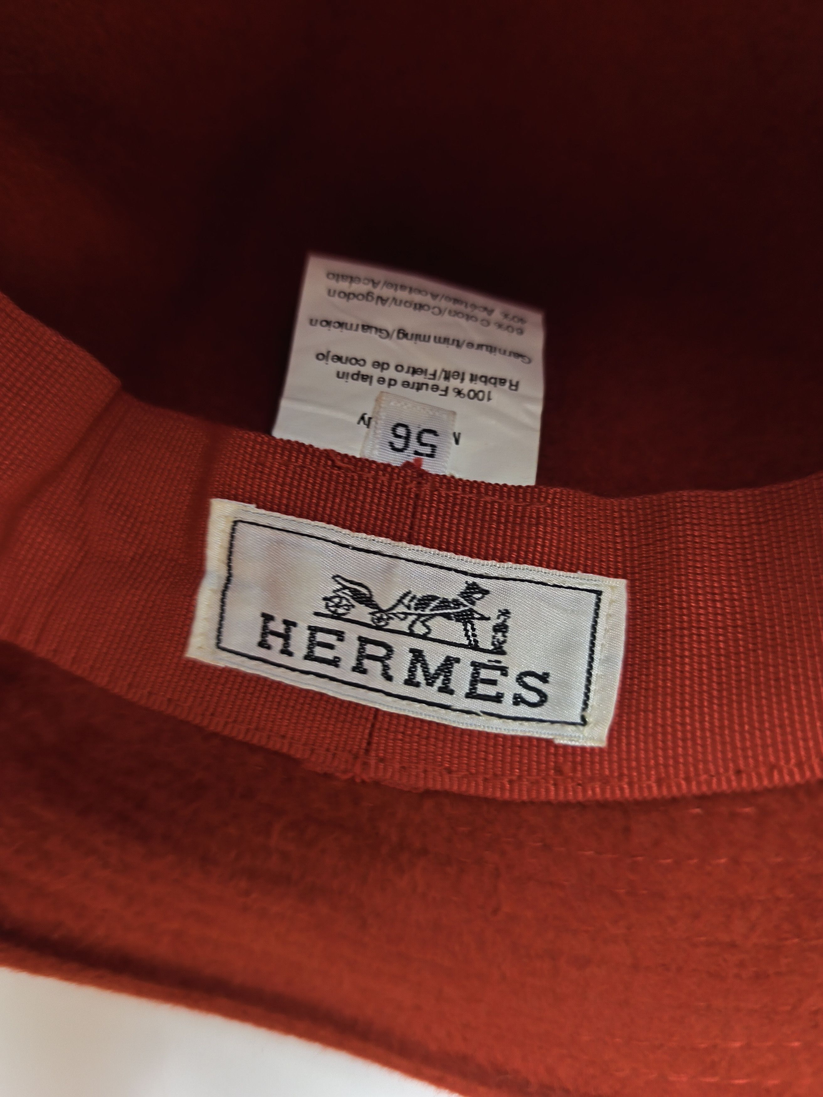 Hermes Hermes rabbit felt cloche hat Size ONE SIZE - 10 Thumbnail